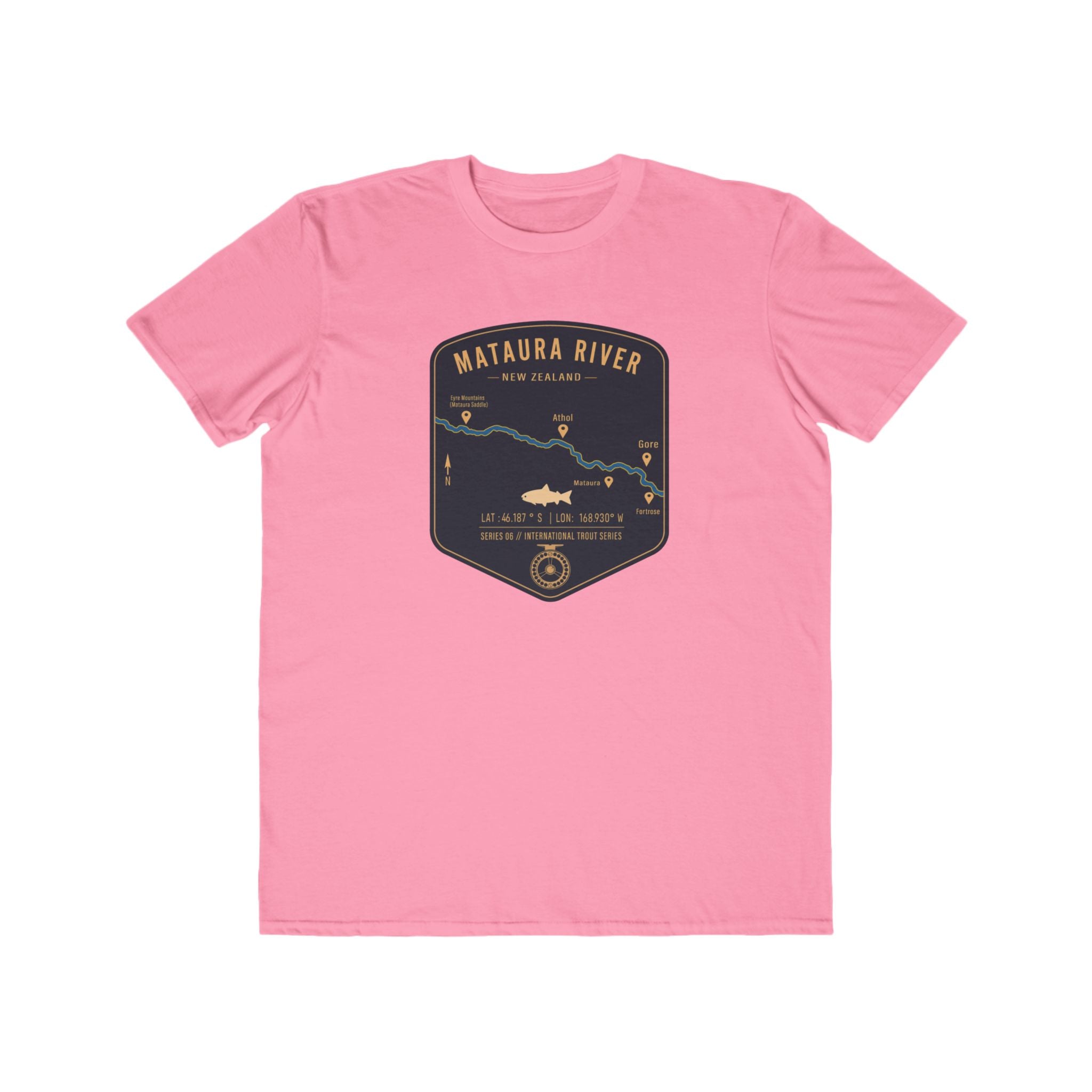 Global Series - Mataura River New Zealand Patch Tee | Trout Fly Rod Angler Shirt