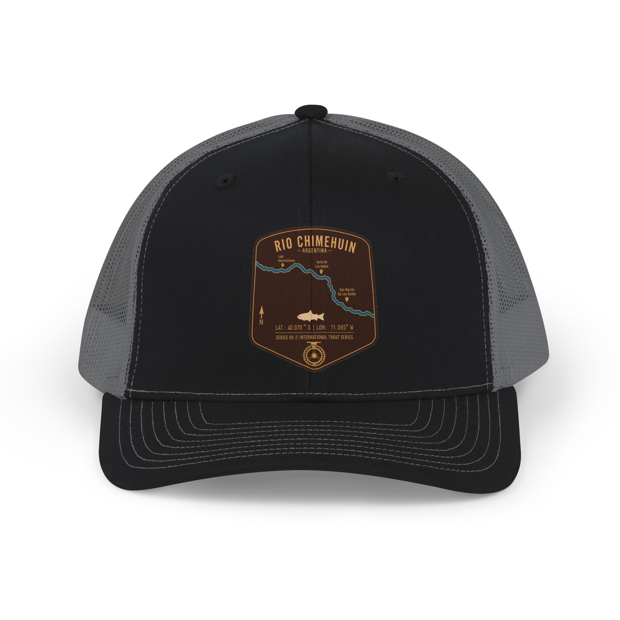 Global Series - Chimehuin River Argentina patch Snapback Cap | trout, fly fishing design