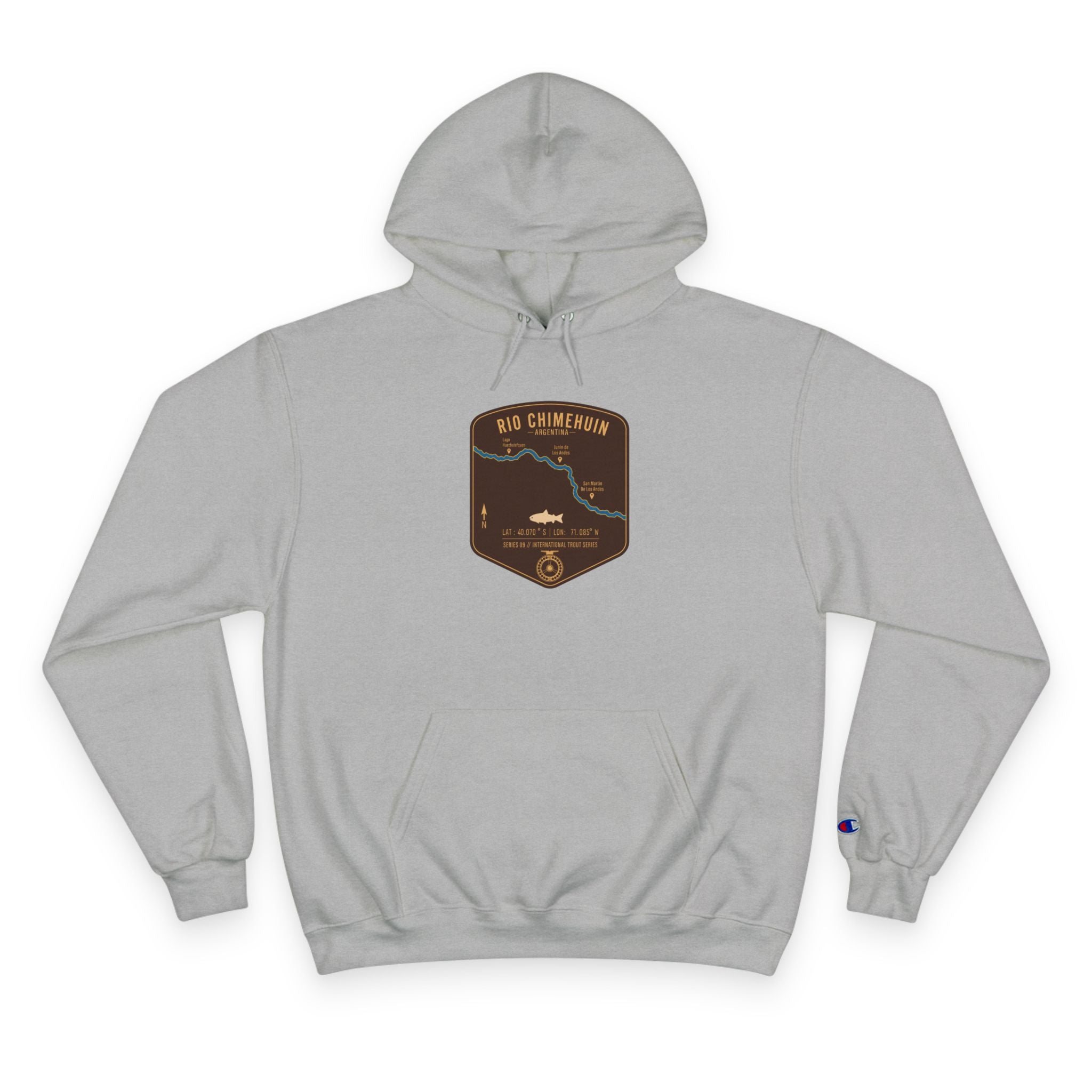Global Series - Chimehuin River Argentina Patch Graphic Hoodie | Outdoor Adventure