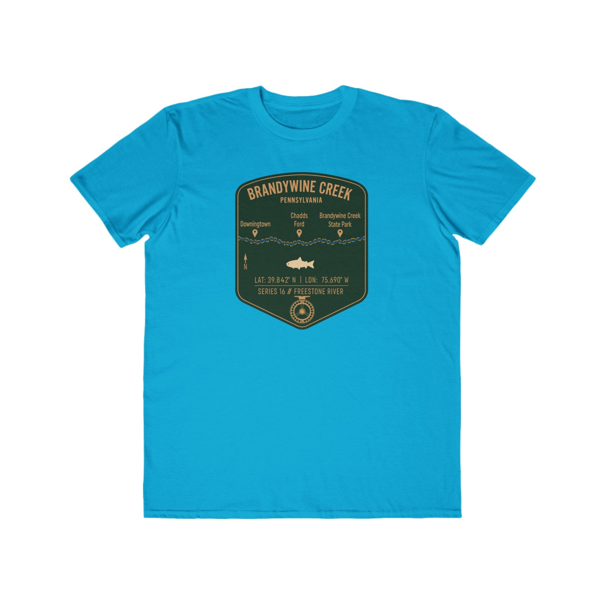 Brandywine Creek Fishing Patch Tee | Trout Fly Rod Angler Shirt