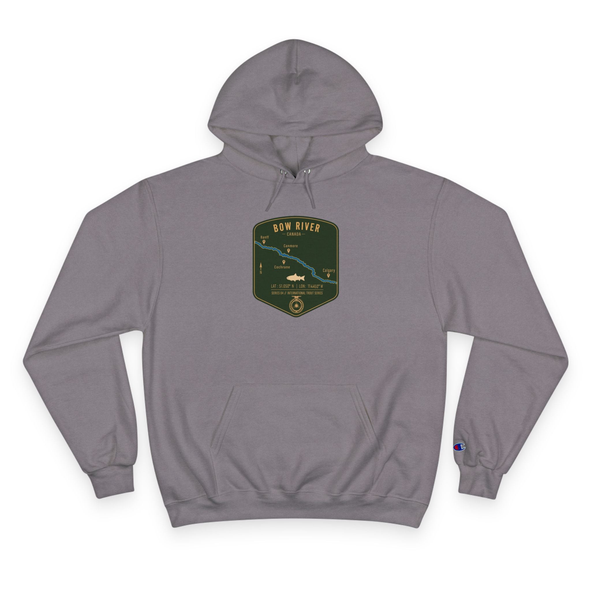 Global Series - Bow River Canada Patch Graphic Hoodie | Outdoor Adventure