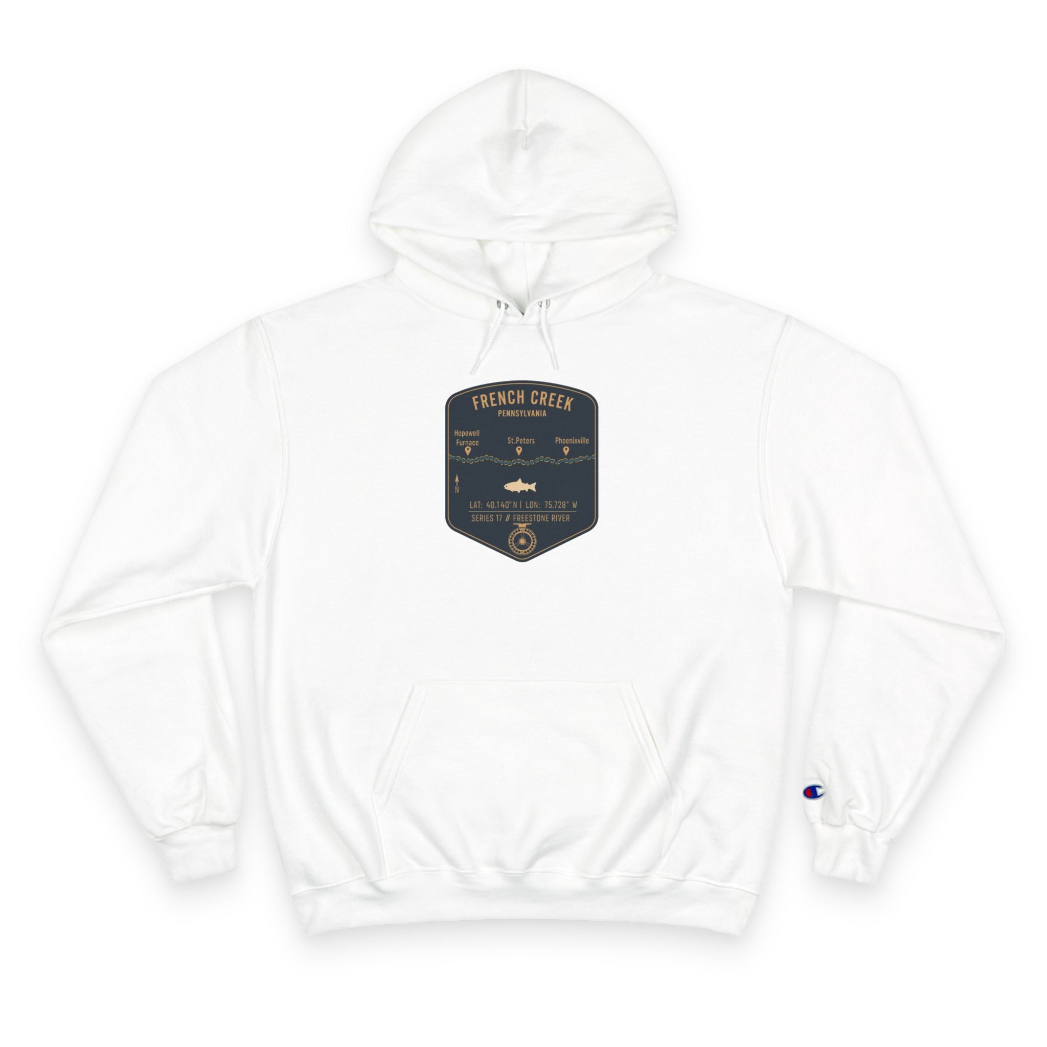 French Creek Patch Graphic Hoodie | Outdoor Adventure