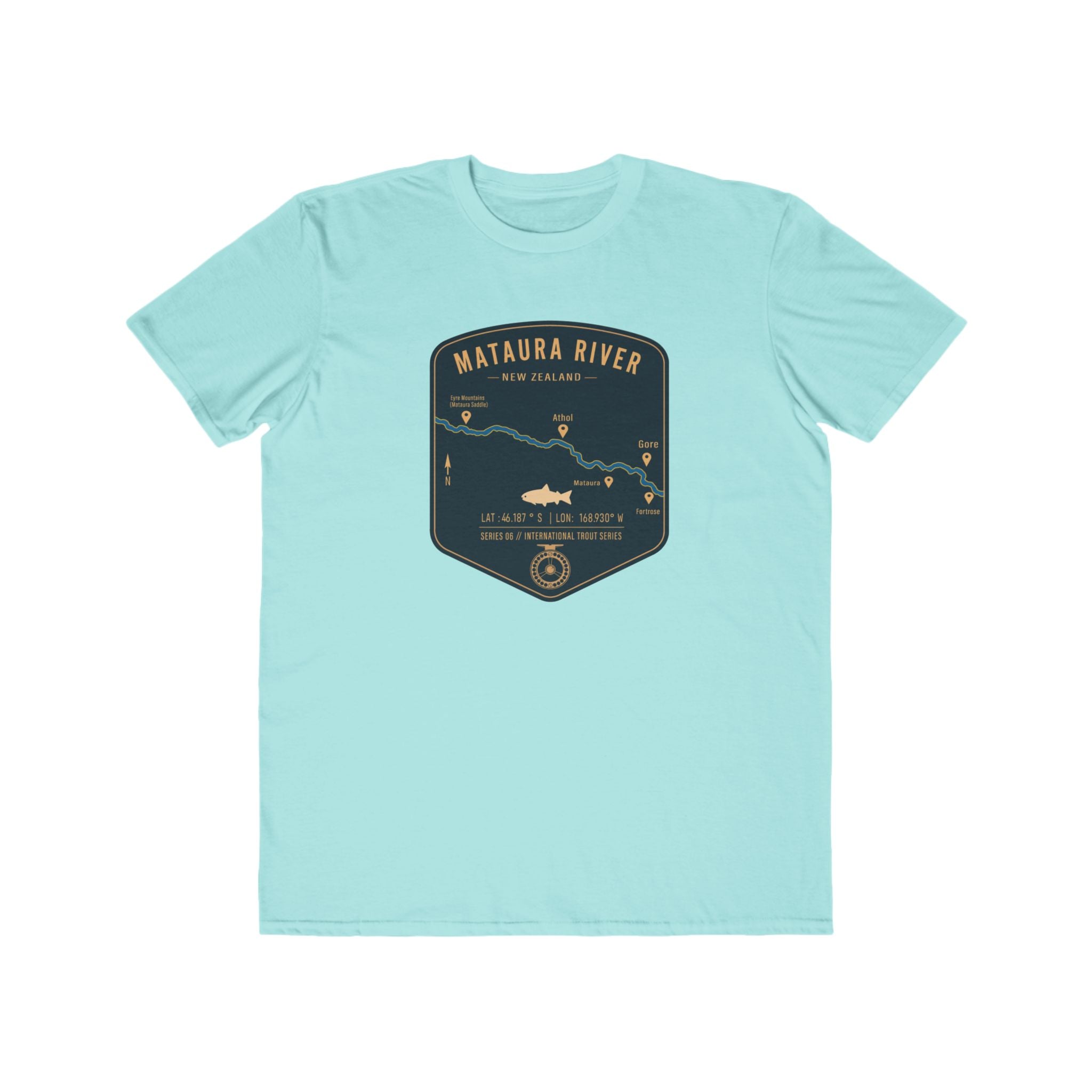 Global Series - Mataura River New Zealand Patch Tee | Trout Fly Rod Angler Shirt