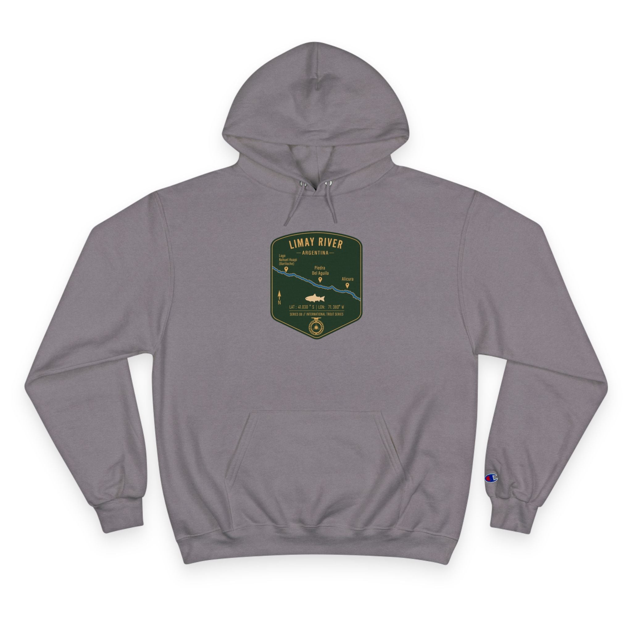Global Series - Limay River Argentina Patch Graphic Hoodie | Outdoor Adventure