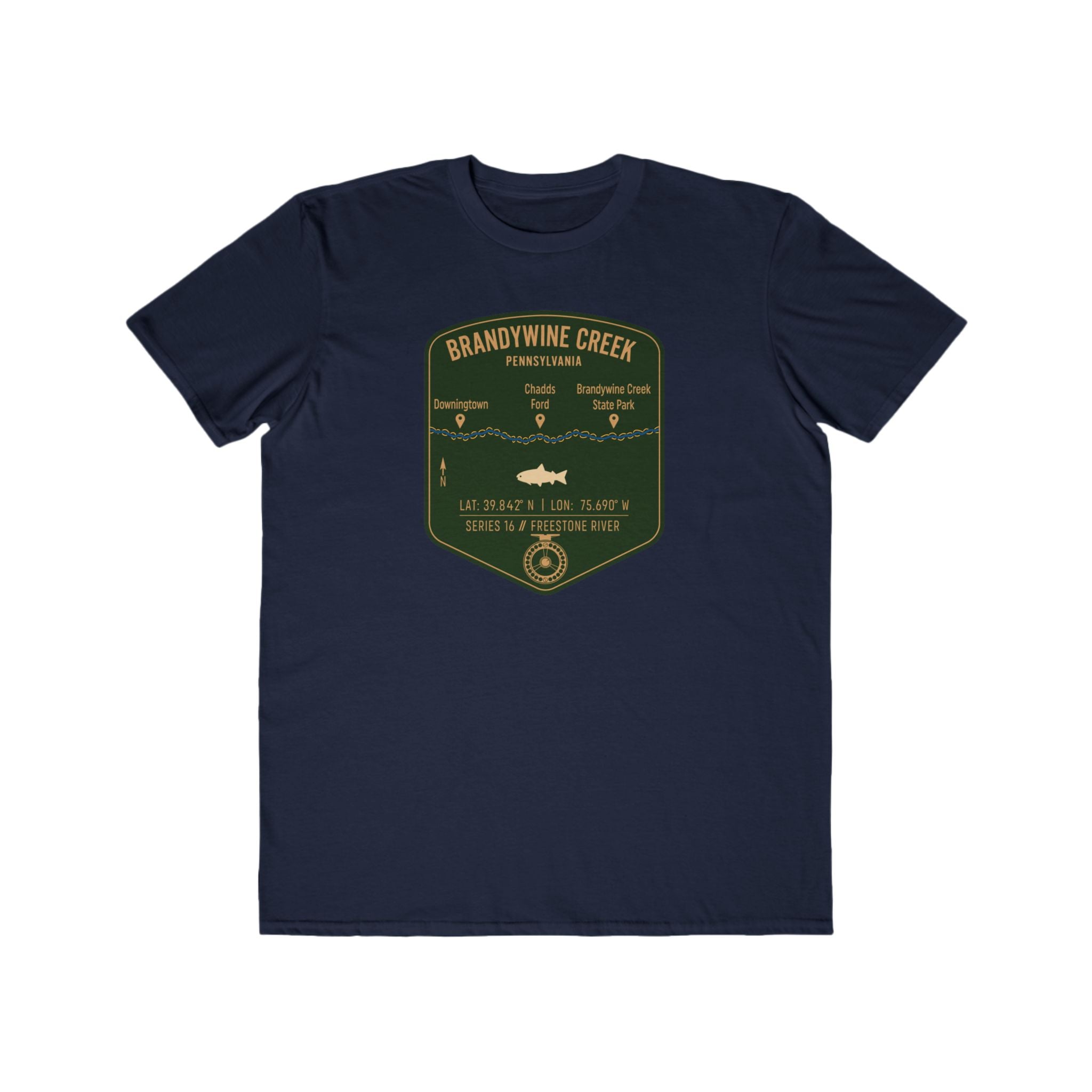 Brandywine Creek Fishing Patch Tee | Trout Fly Rod Angler Shirt