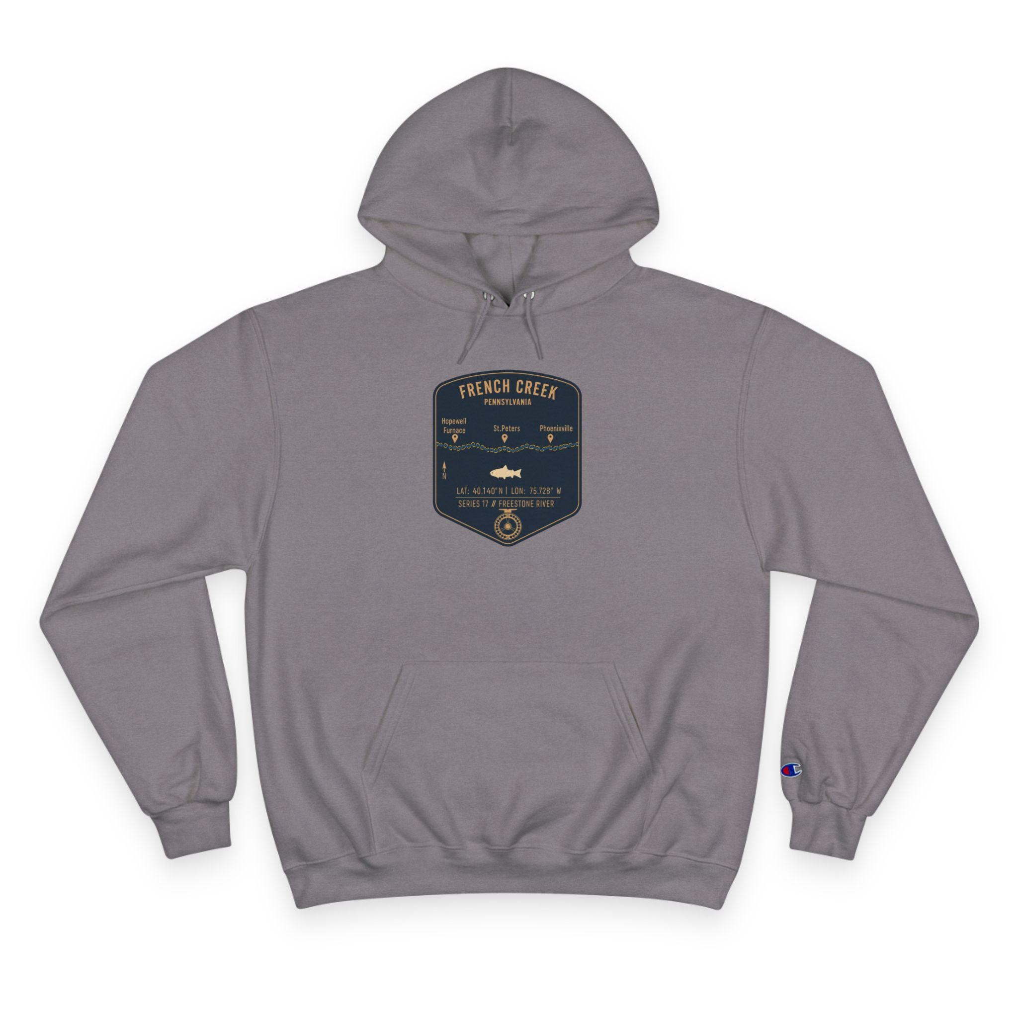 French Creek Patch Graphic Hoodie | Outdoor Adventure