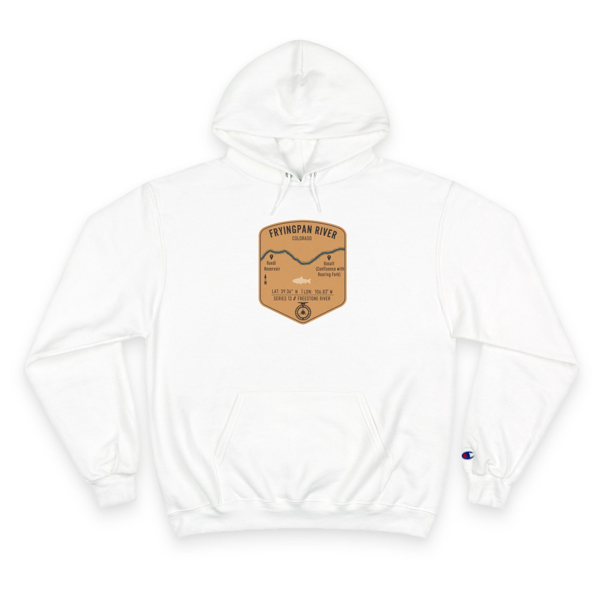 Fryingpan River Patch Graphic Hoodie | Outdoor Adventure