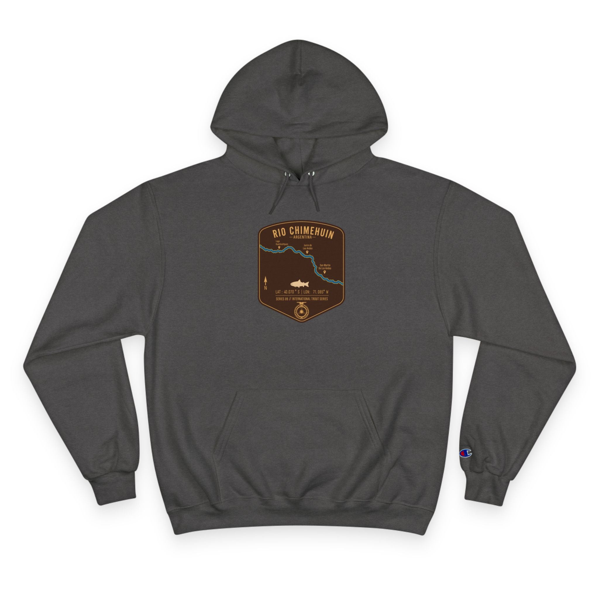 Global Series - Chimehuin River Argentina Patch Graphic Hoodie | Outdoor Adventure
