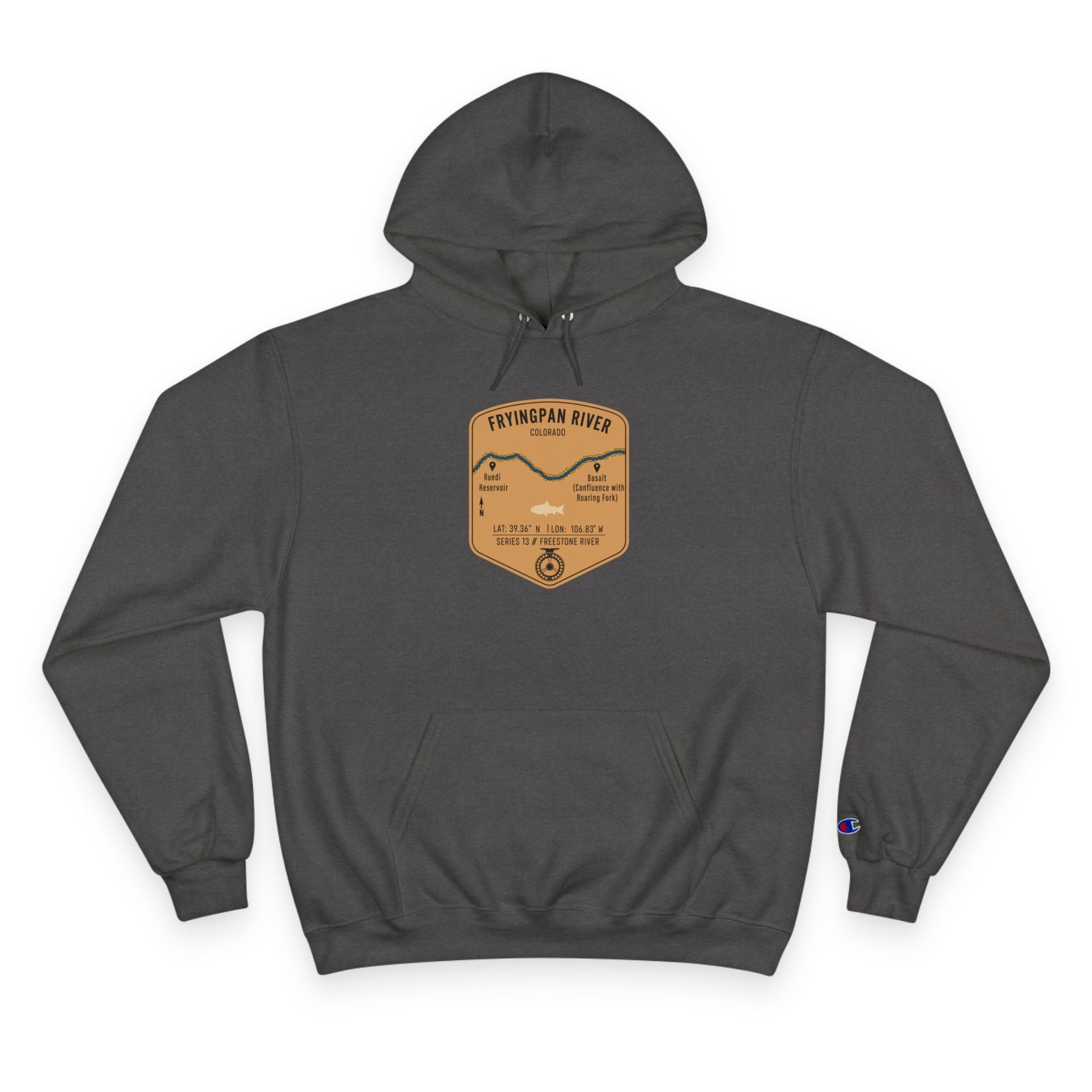 Fryingpan River Patch Graphic Hoodie | Outdoor Adventure