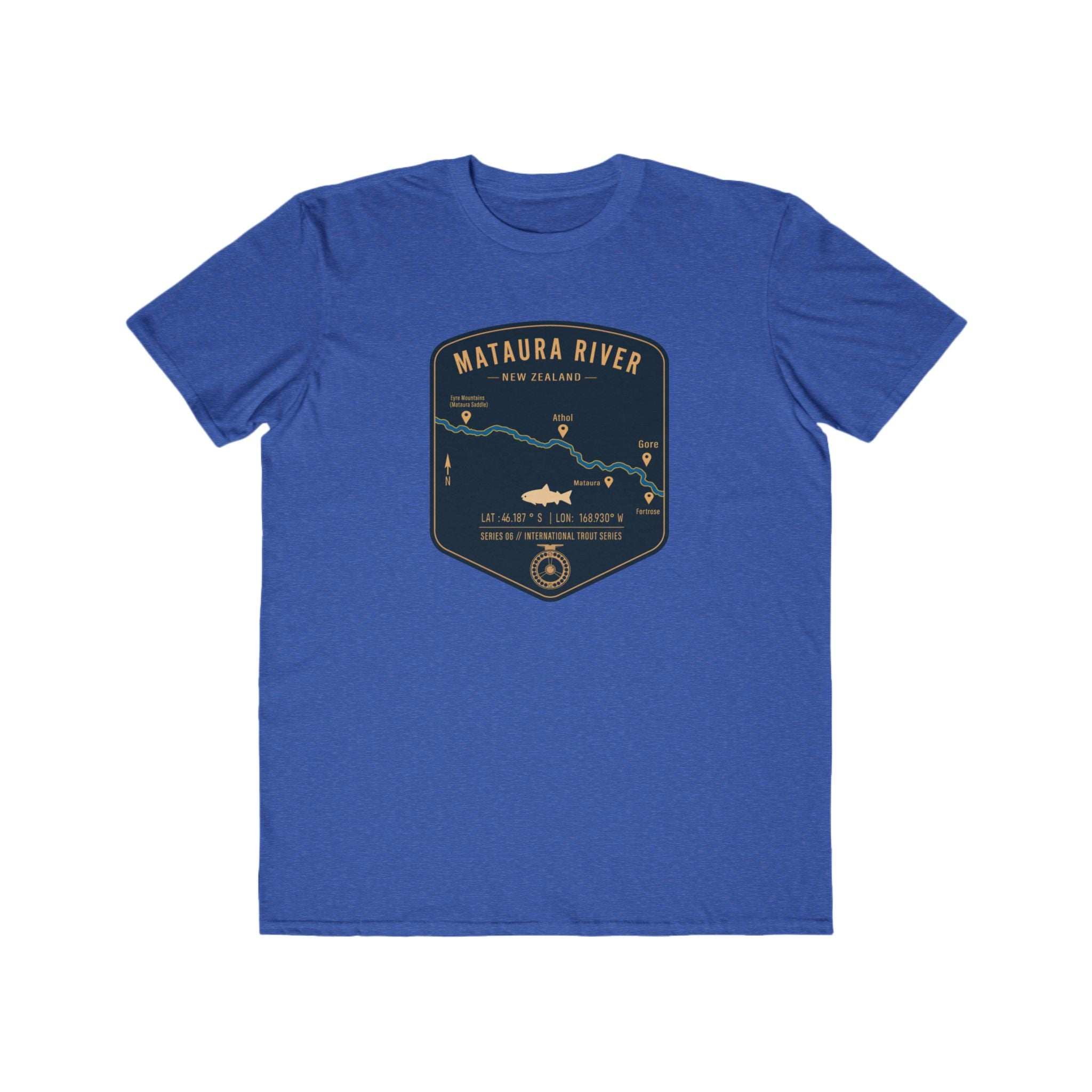 Global Series - Mataura River New Zealand Patch Tee | Trout Fly Rod Angler Shirt