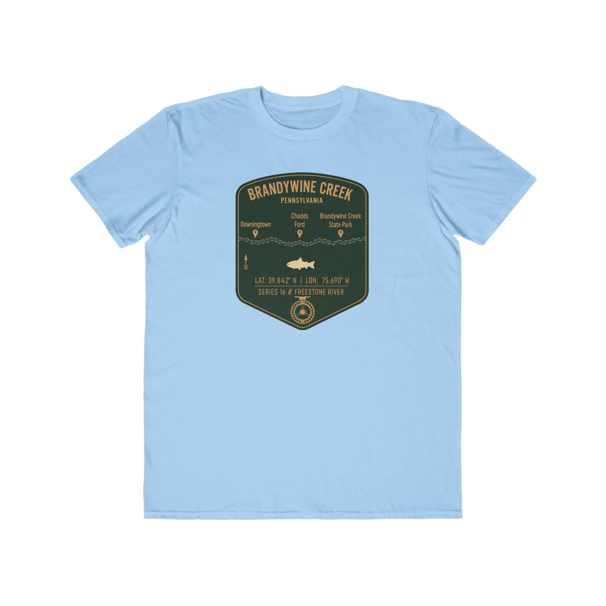 Brandywine Creek Fishing Patch Tee | Trout Fly Rod Angler Shirt