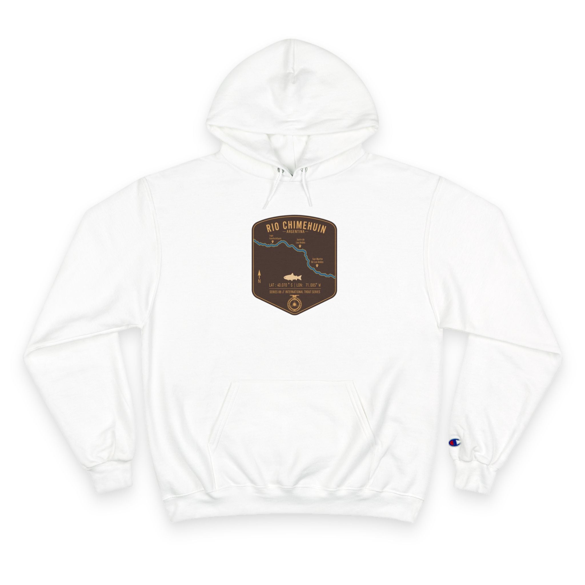 Global Series - Chimehuin River Argentina Patch Graphic Hoodie | Outdoor Adventure