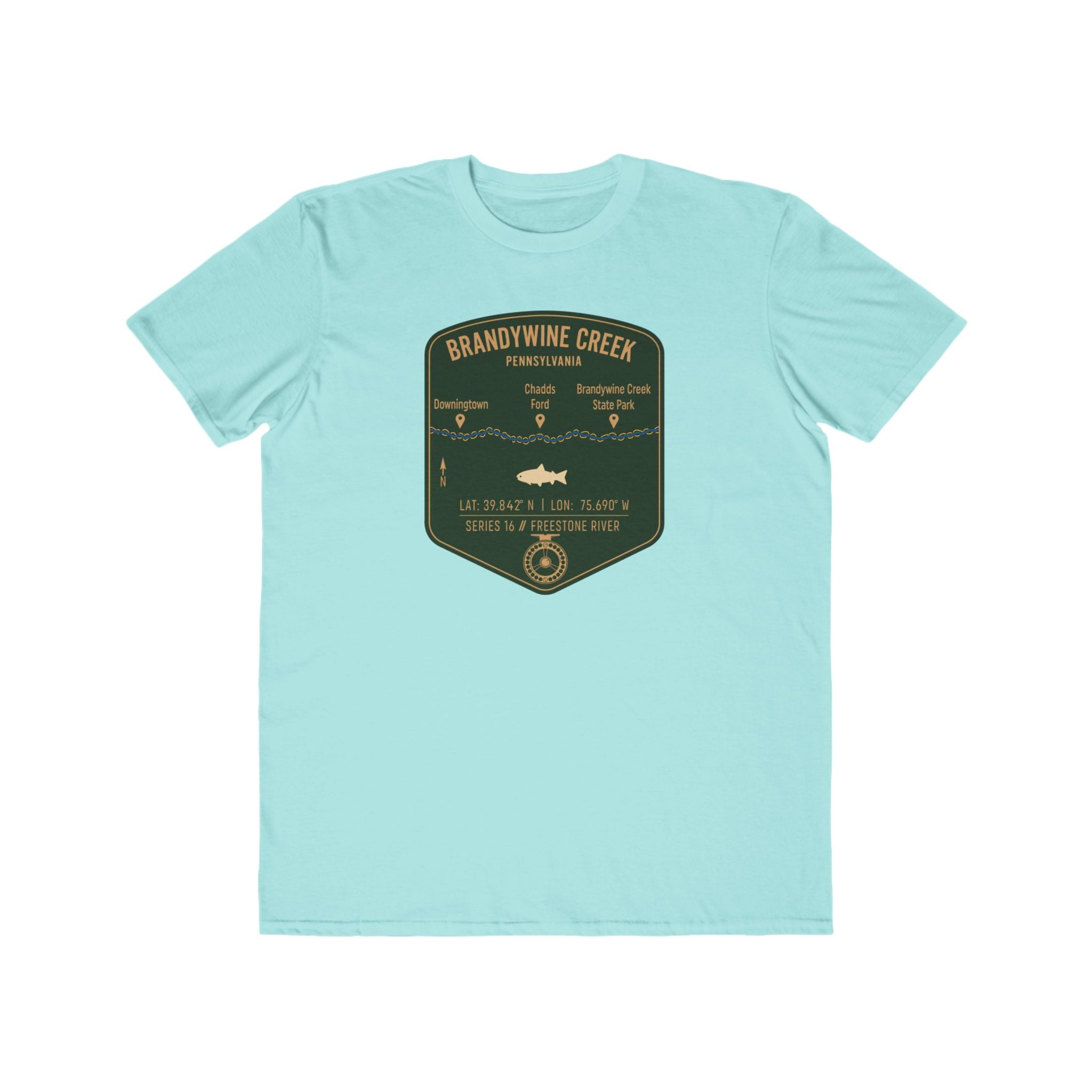 Brandywine Creek Fishing Patch Tee | Trout Fly Rod Angler Shirt