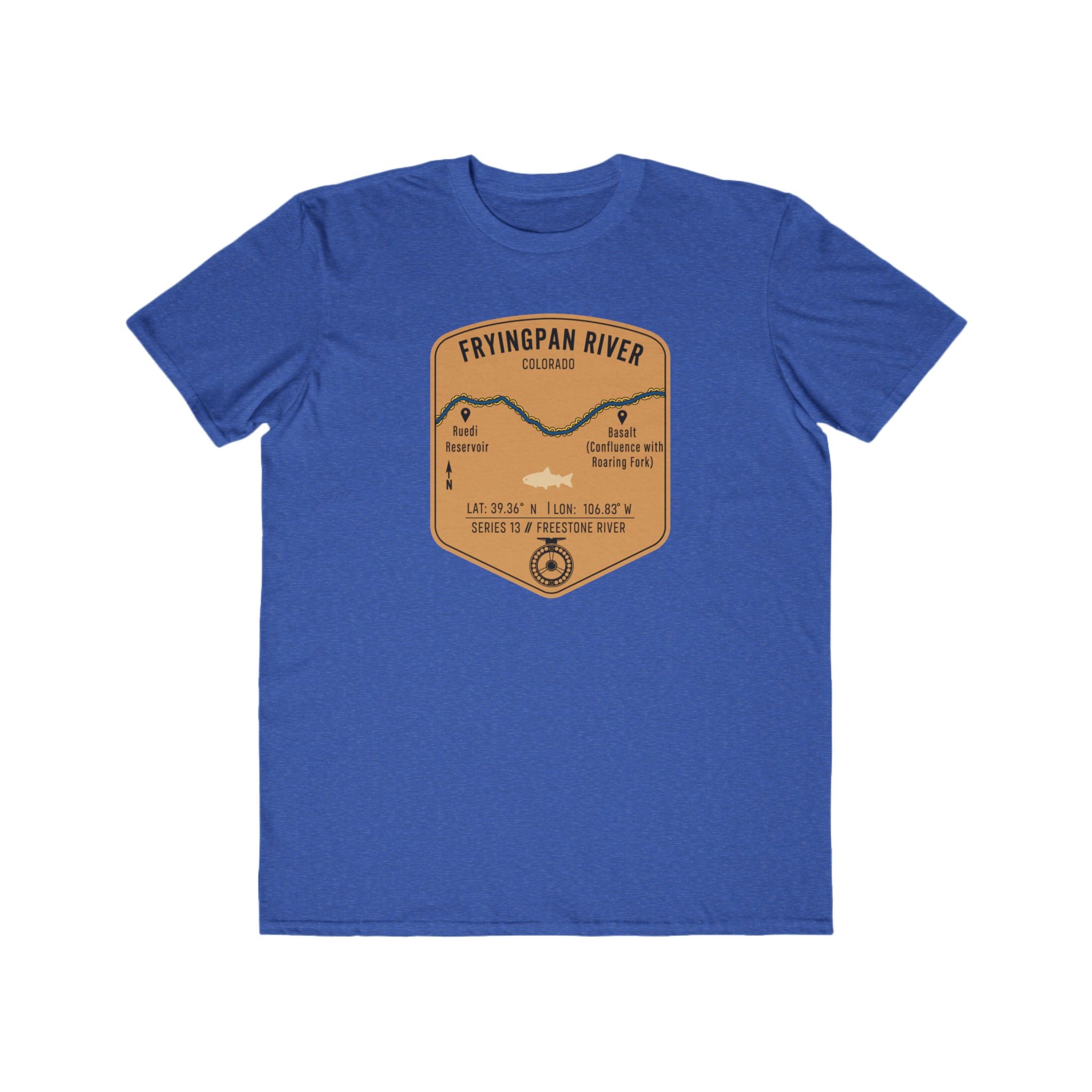 Fryingpan River Fishing Patch Tee | Trout Fly Rod Angler Shirt