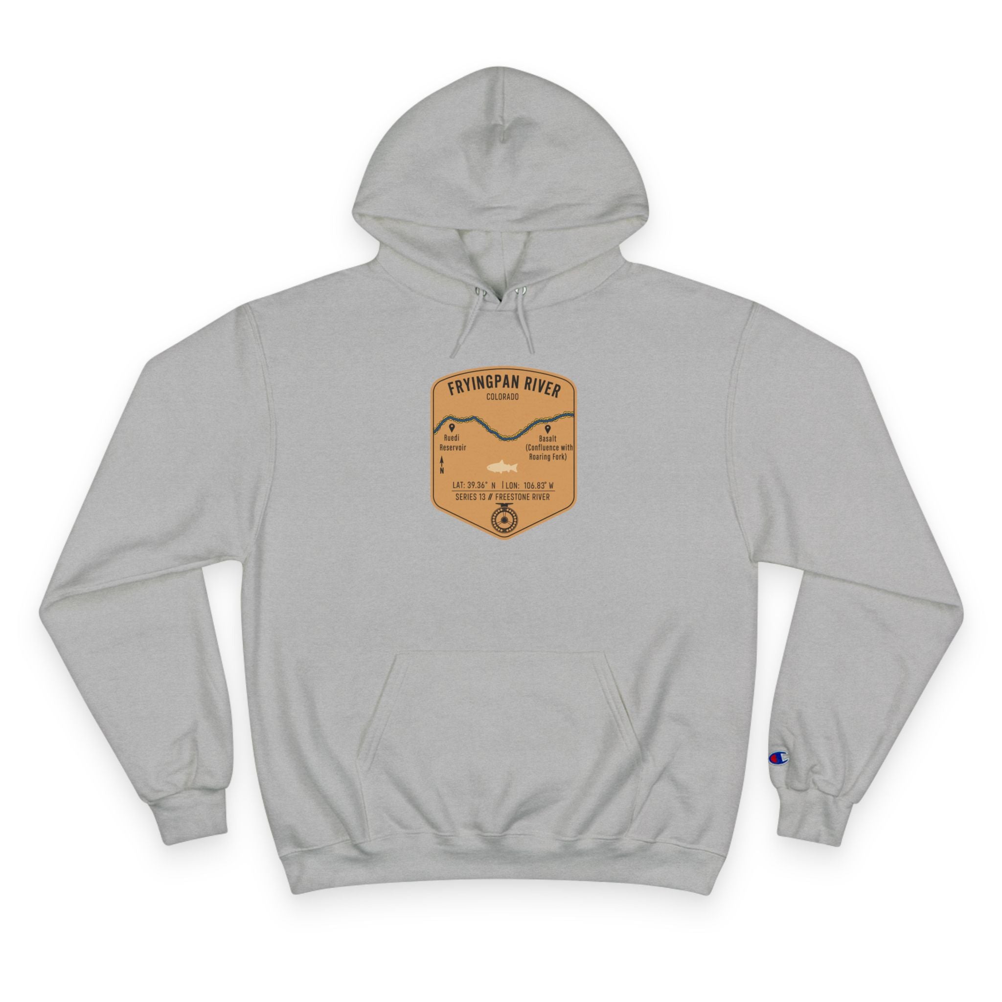 Fryingpan River Patch Graphic Hoodie | Outdoor Adventure