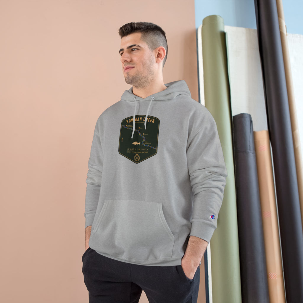 Bowman Creek PA Patch Graphic Hoodie | Outdoor Adventure