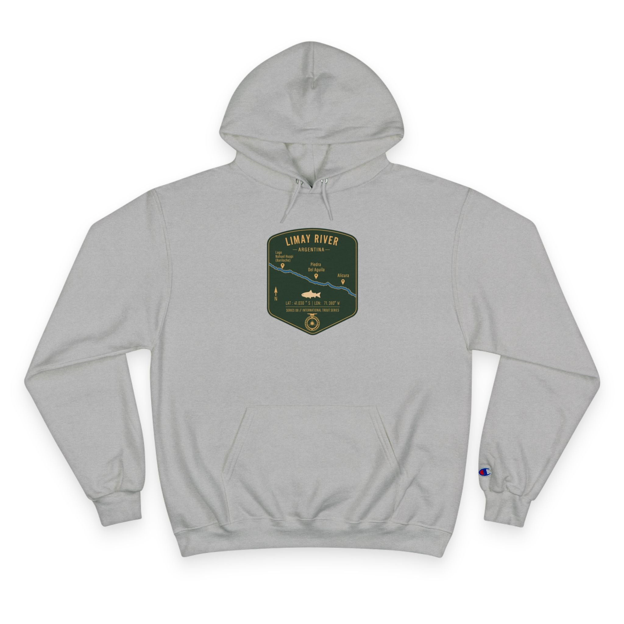 Global Series - Limay River Argentina Patch Graphic Hoodie | Outdoor Adventure