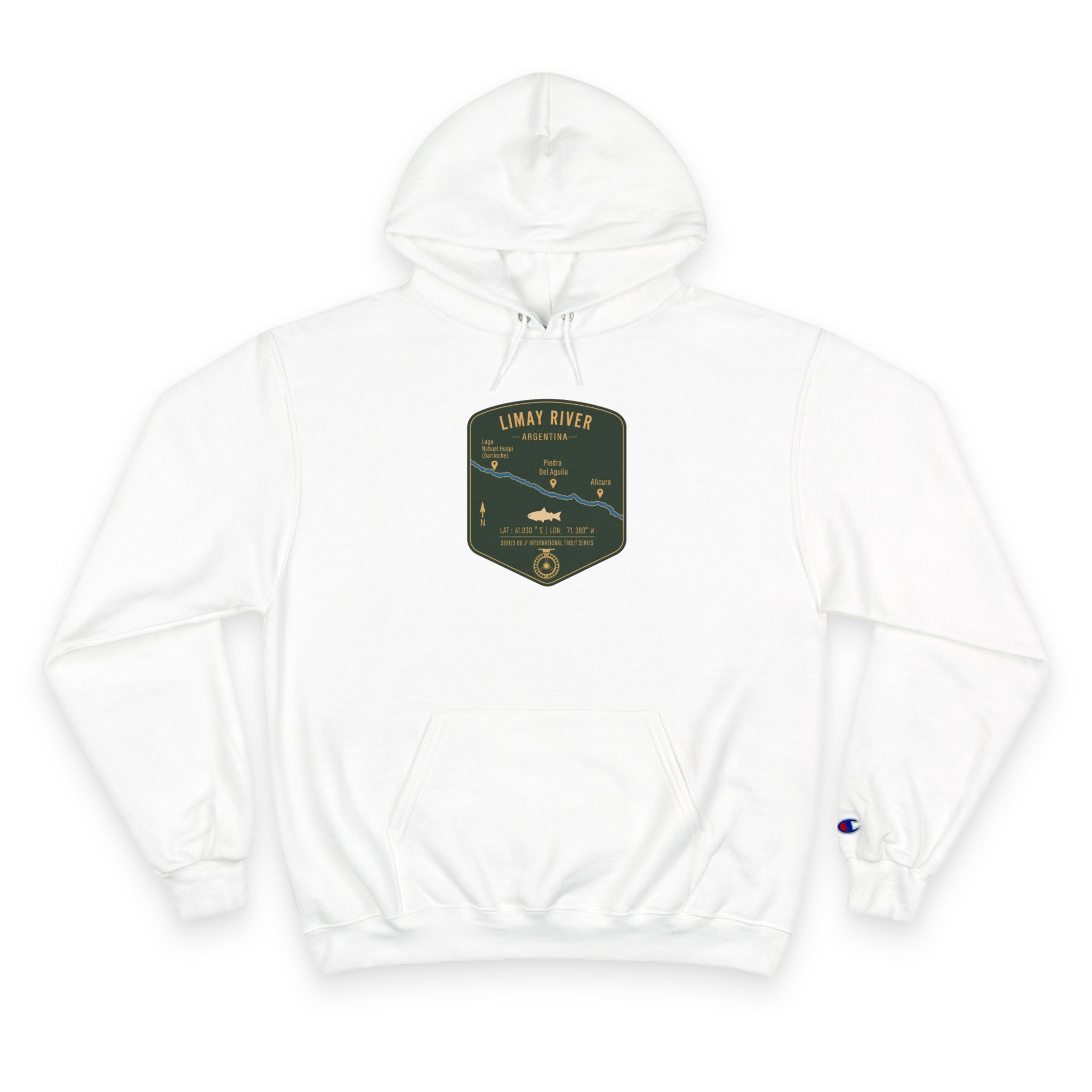 Global Series - Limay River Argentina Patch Graphic Hoodie | Outdoor Adventure