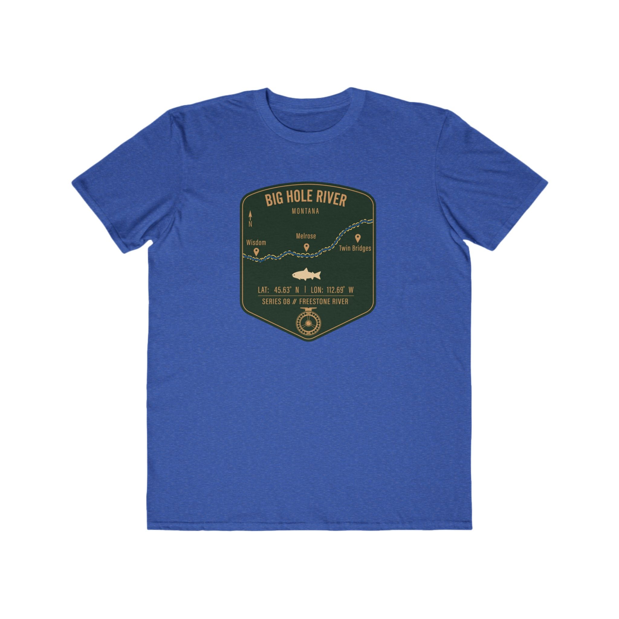 Big Hole River Fishing Patch Tee | Trout Fly Rod Angler Shirt