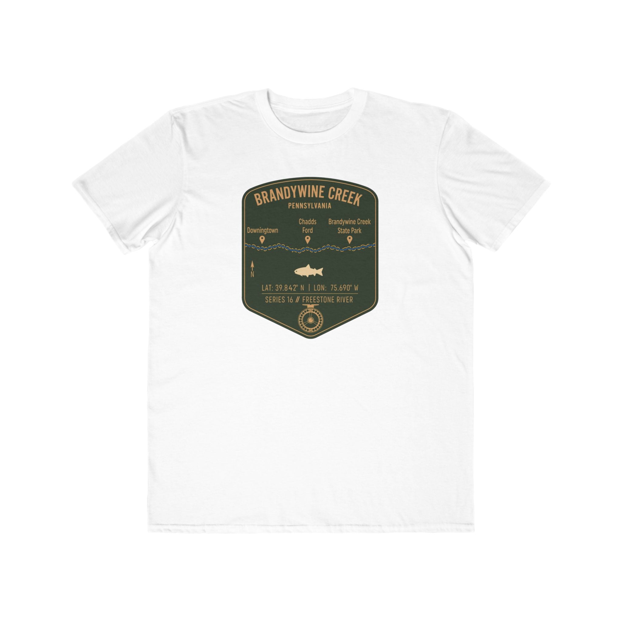 Brandywine Creek Fishing Patch Tee | Trout Fly Rod Angler Shirt