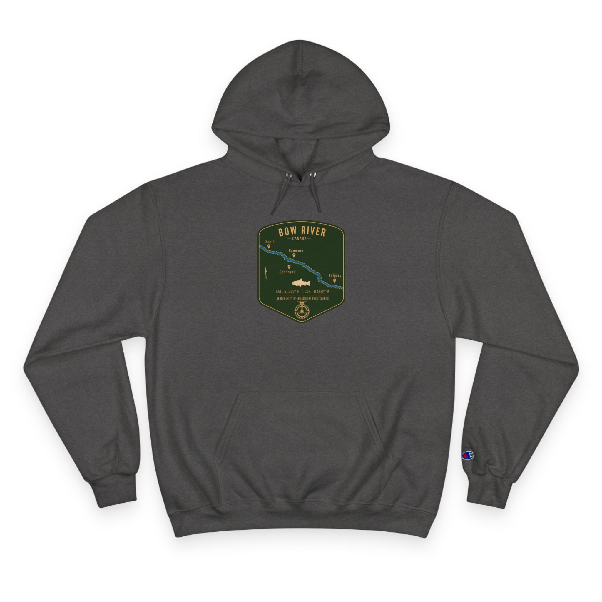 Global Series - Bow River Canada Patch Graphic Hoodie | Outdoor Adventure