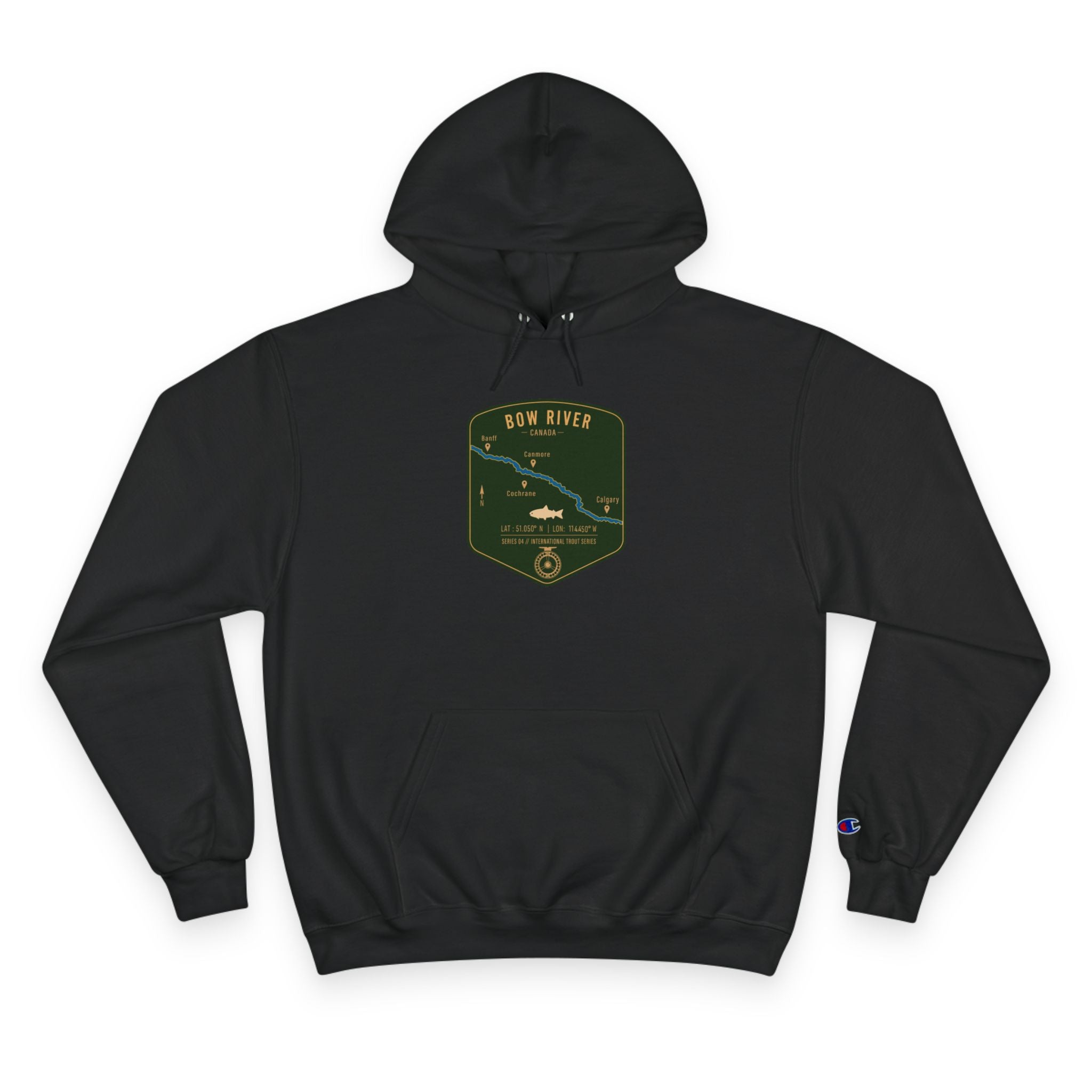 Global Series - Bow River Canada Patch Graphic Hoodie | Outdoor Adventure