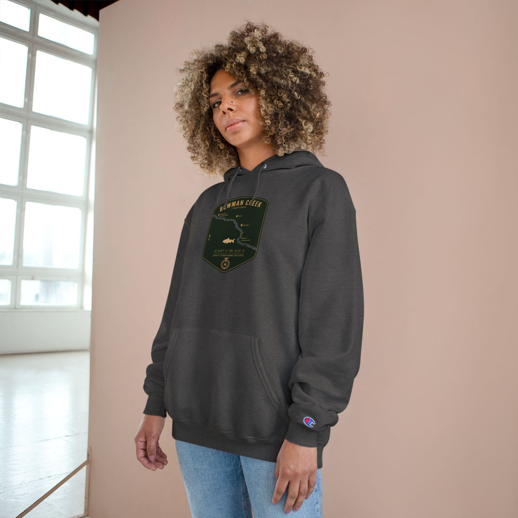 Bowman Creek PA Patch Graphic Hoodie | Outdoor Adventure
