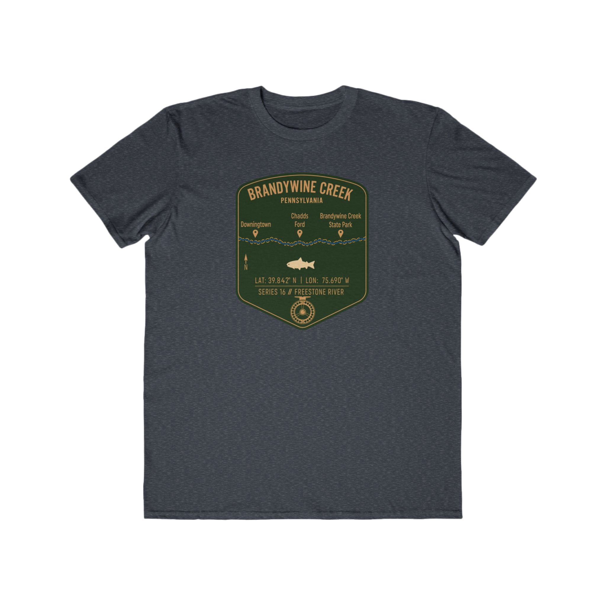 Brandywine Creek Fishing Patch Tee | Trout Fly Rod Angler Shirt