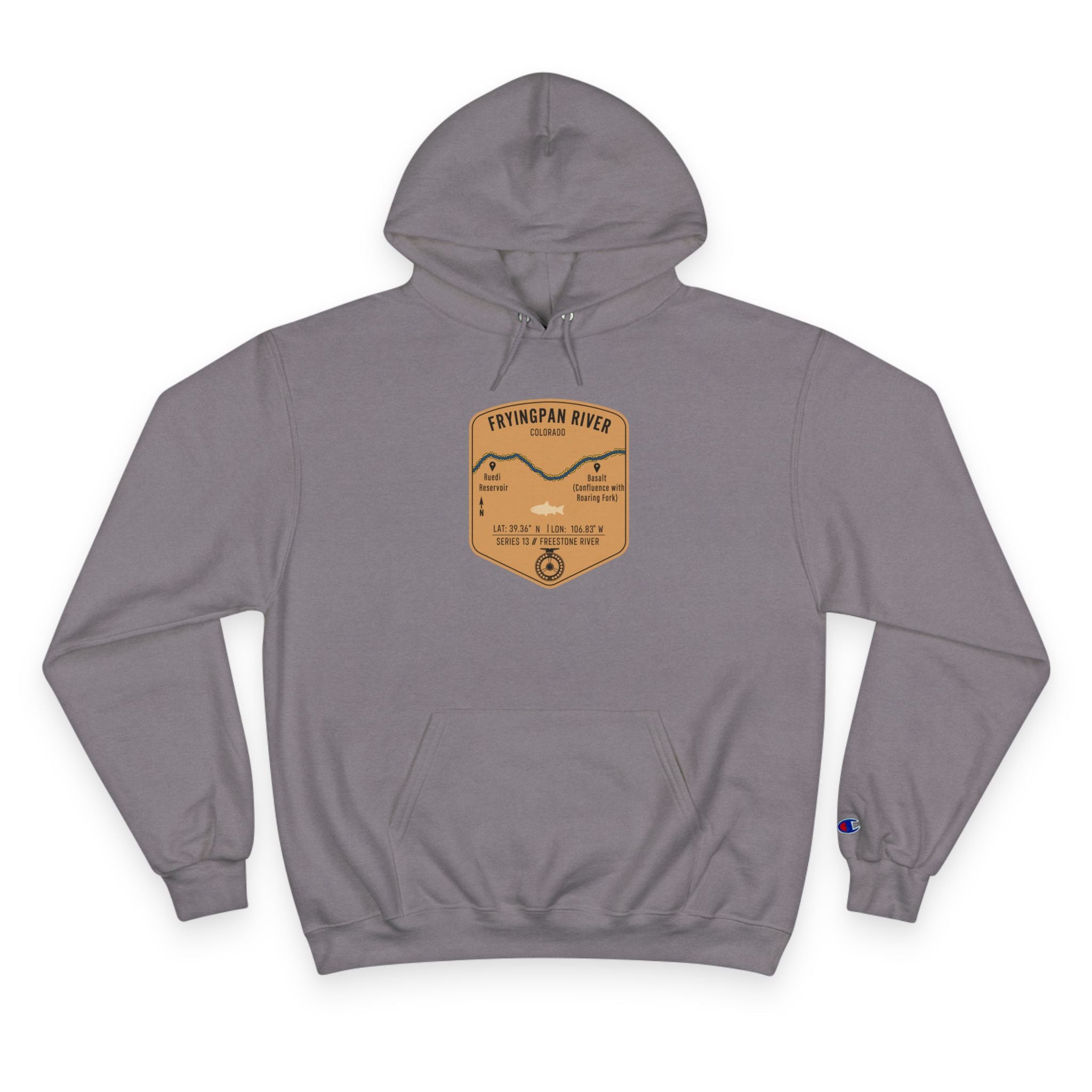 Fryingpan River Patch Graphic Hoodie | Outdoor Adventure