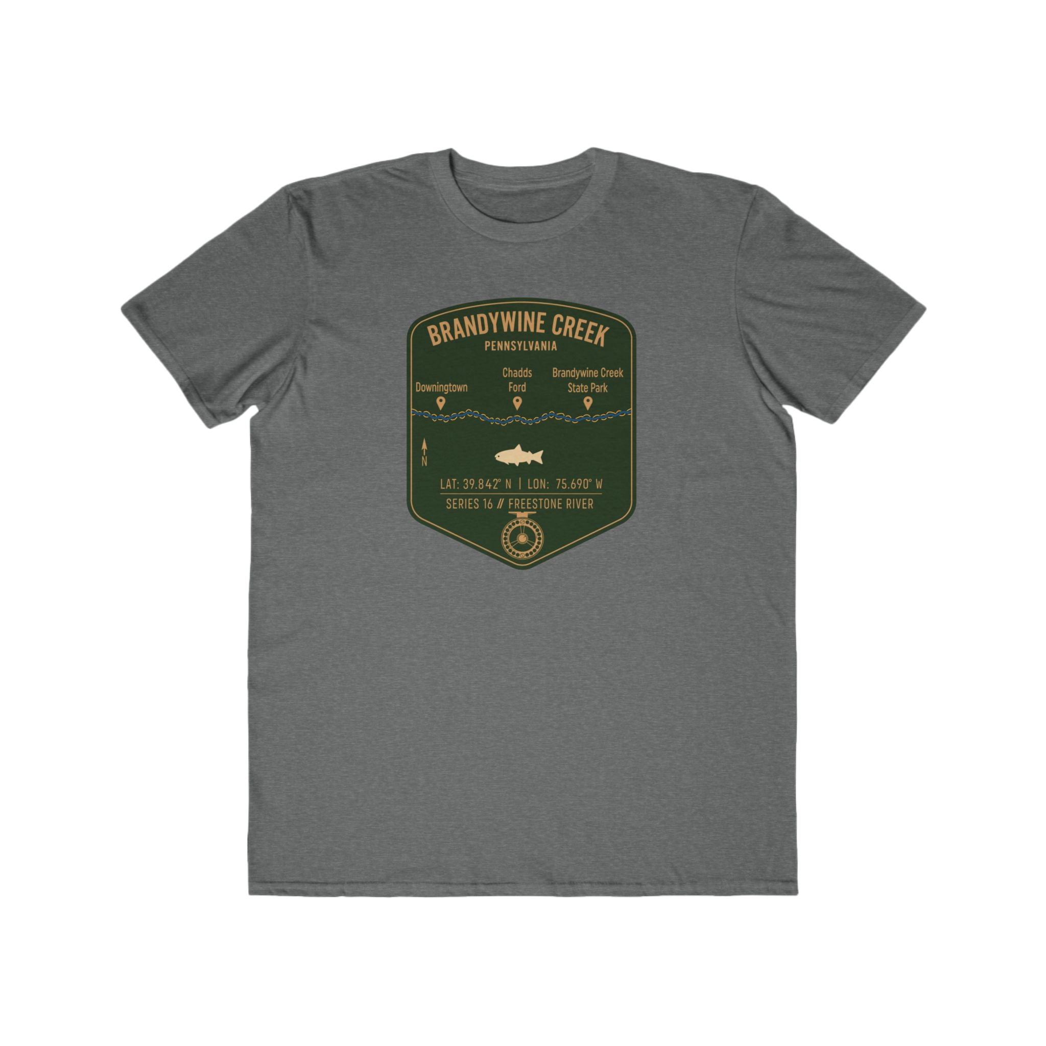 Brandywine Creek Fishing Patch Tee | Trout Fly Rod Angler Shirt