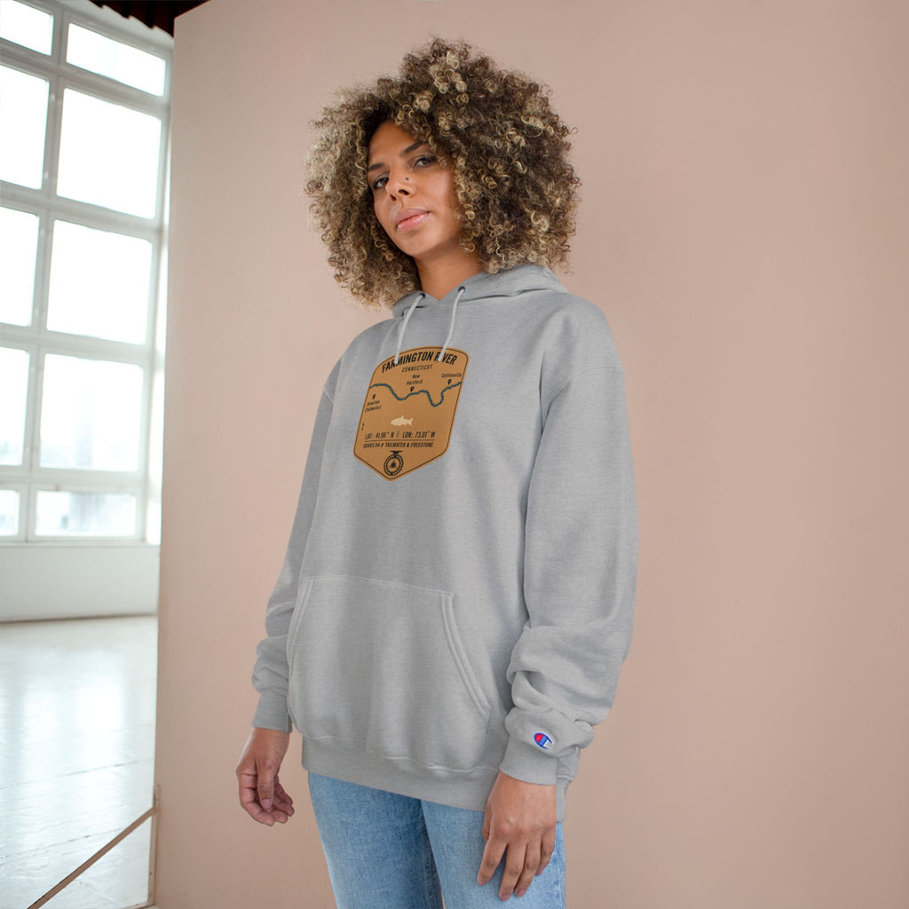 Farmington River Patch Graphic Hoodie | Outdoor Adventure