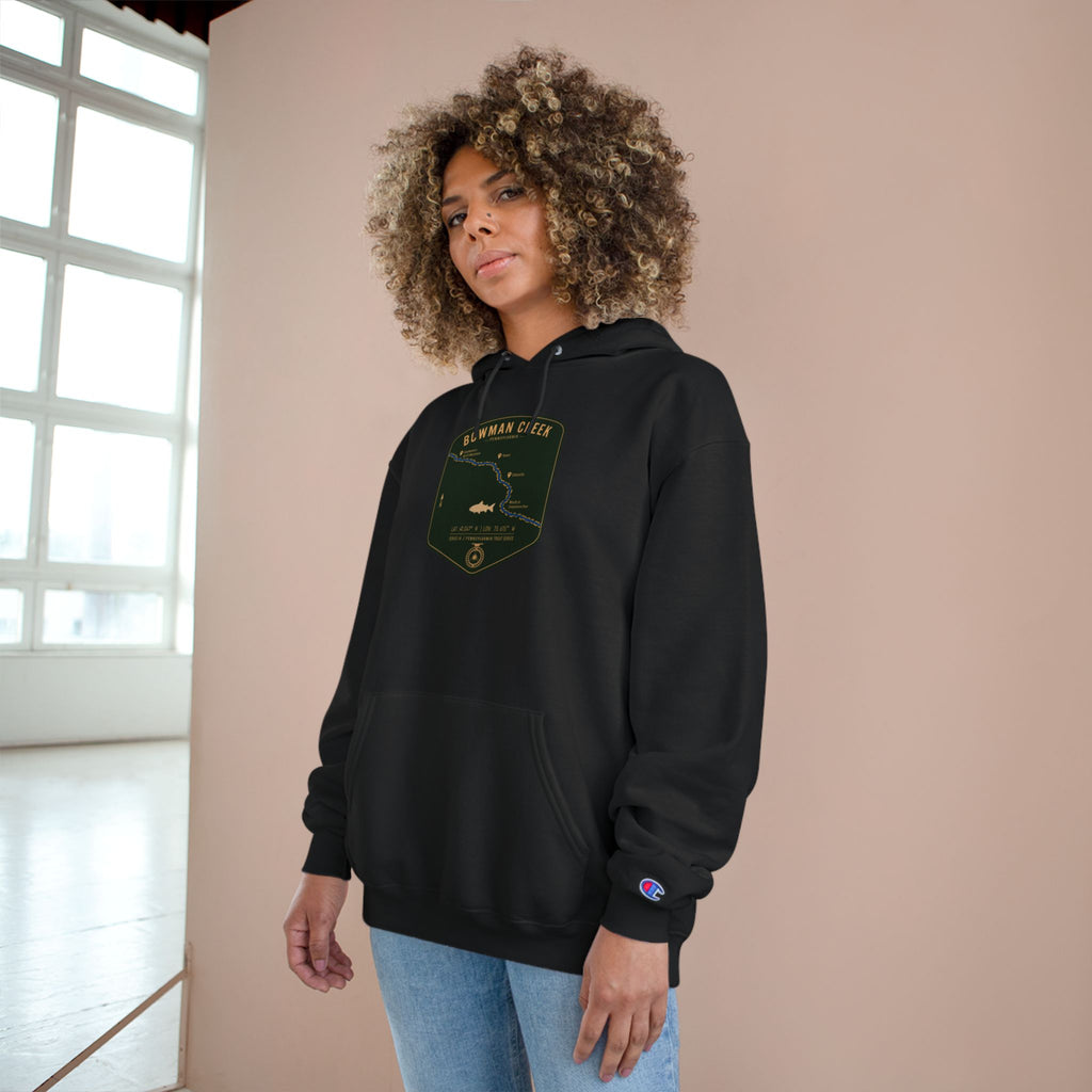 Bowman Creek PA Patch Graphic Hoodie | Outdoor Adventure