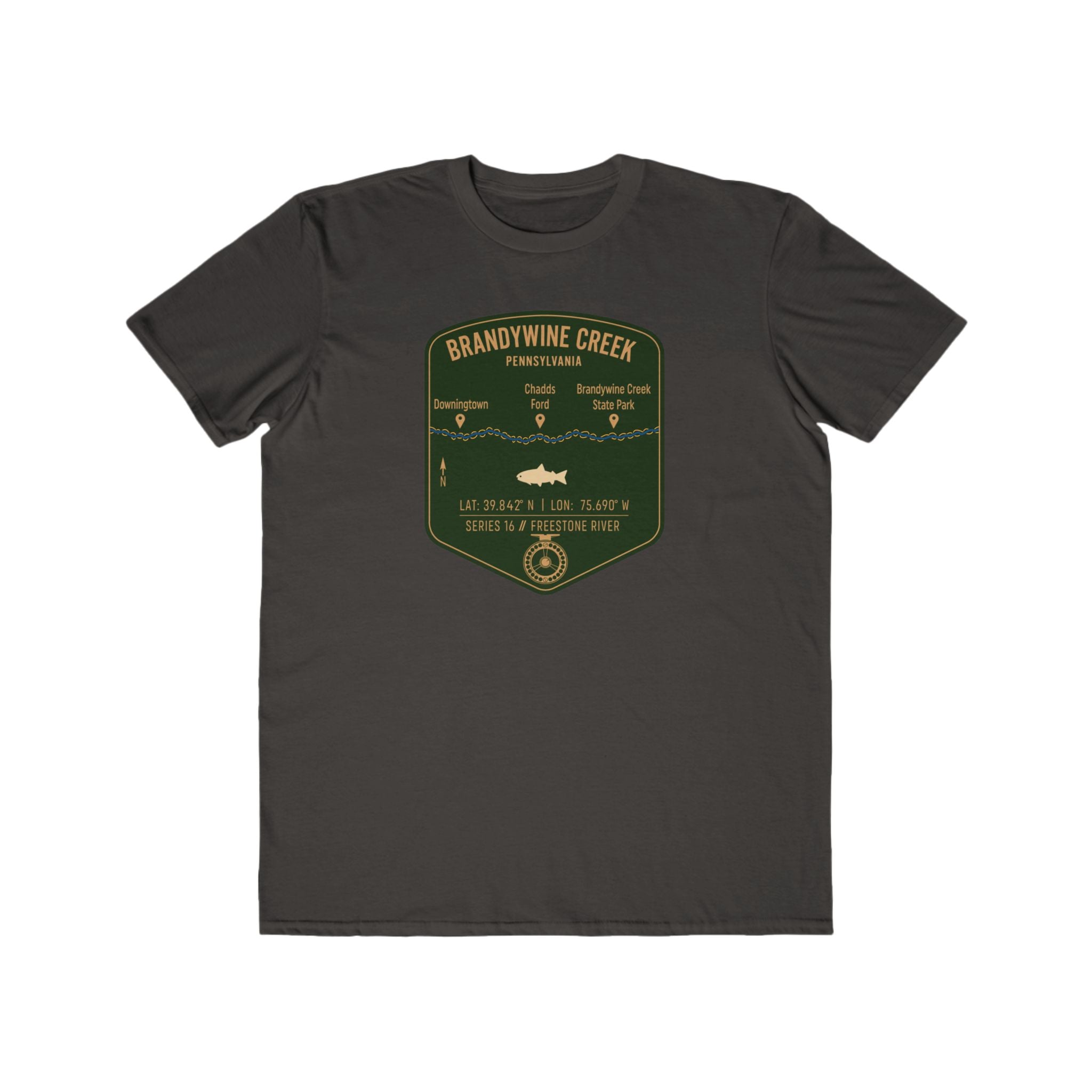 Brandywine Creek Fishing Patch Tee | Trout Fly Rod Angler Shirt
