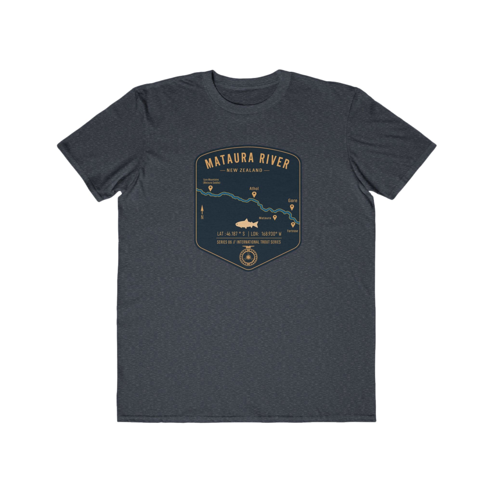 Global Series - Mataura River New Zealand Patch Tee | Trout Fly Rod Angler Shirt
