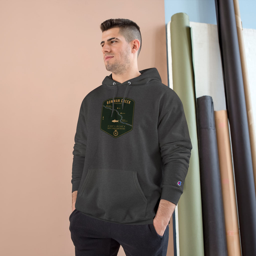 Bowman Creek PA Patch Graphic Hoodie | Outdoor Adventure