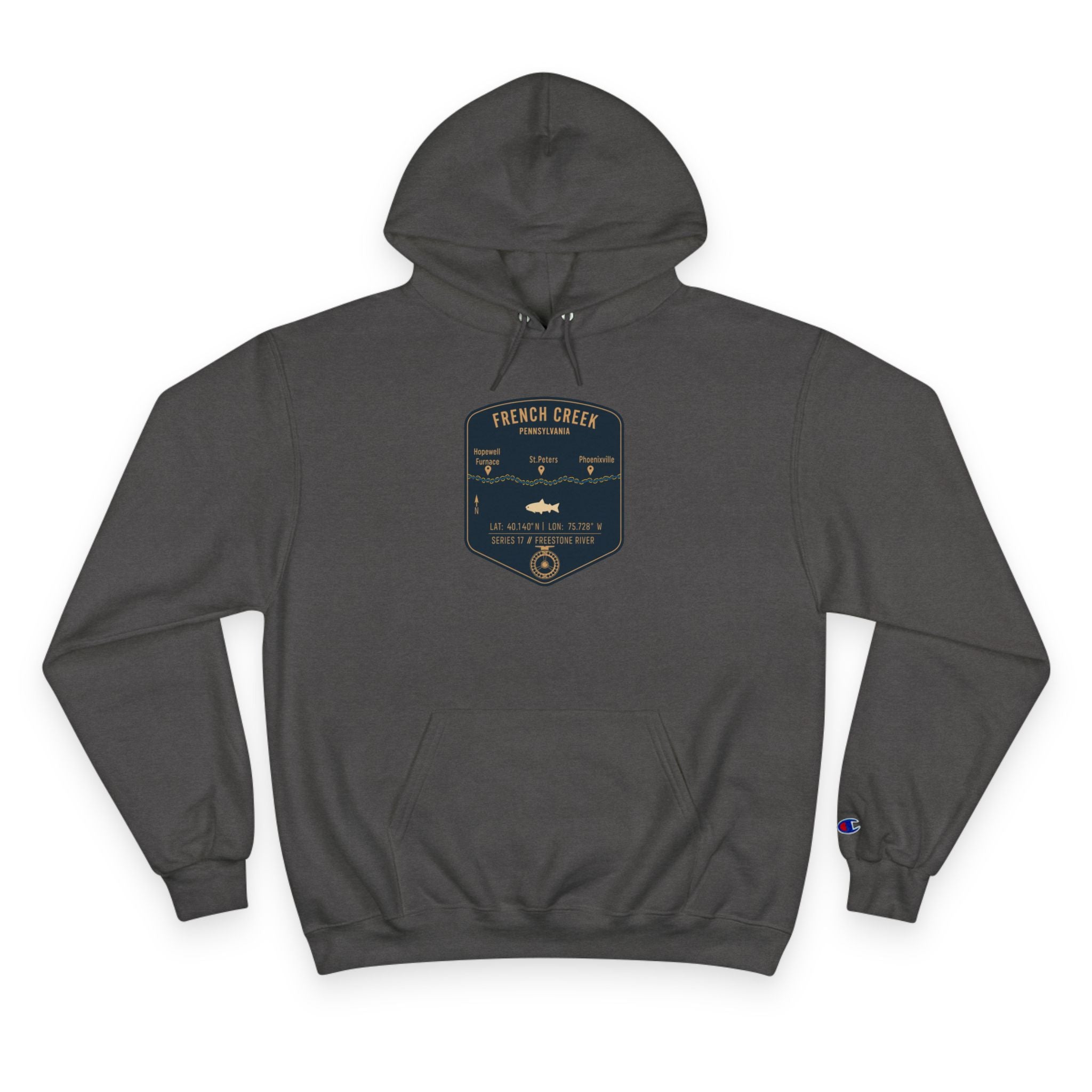 French Creek Patch Graphic Hoodie | Outdoor Adventure