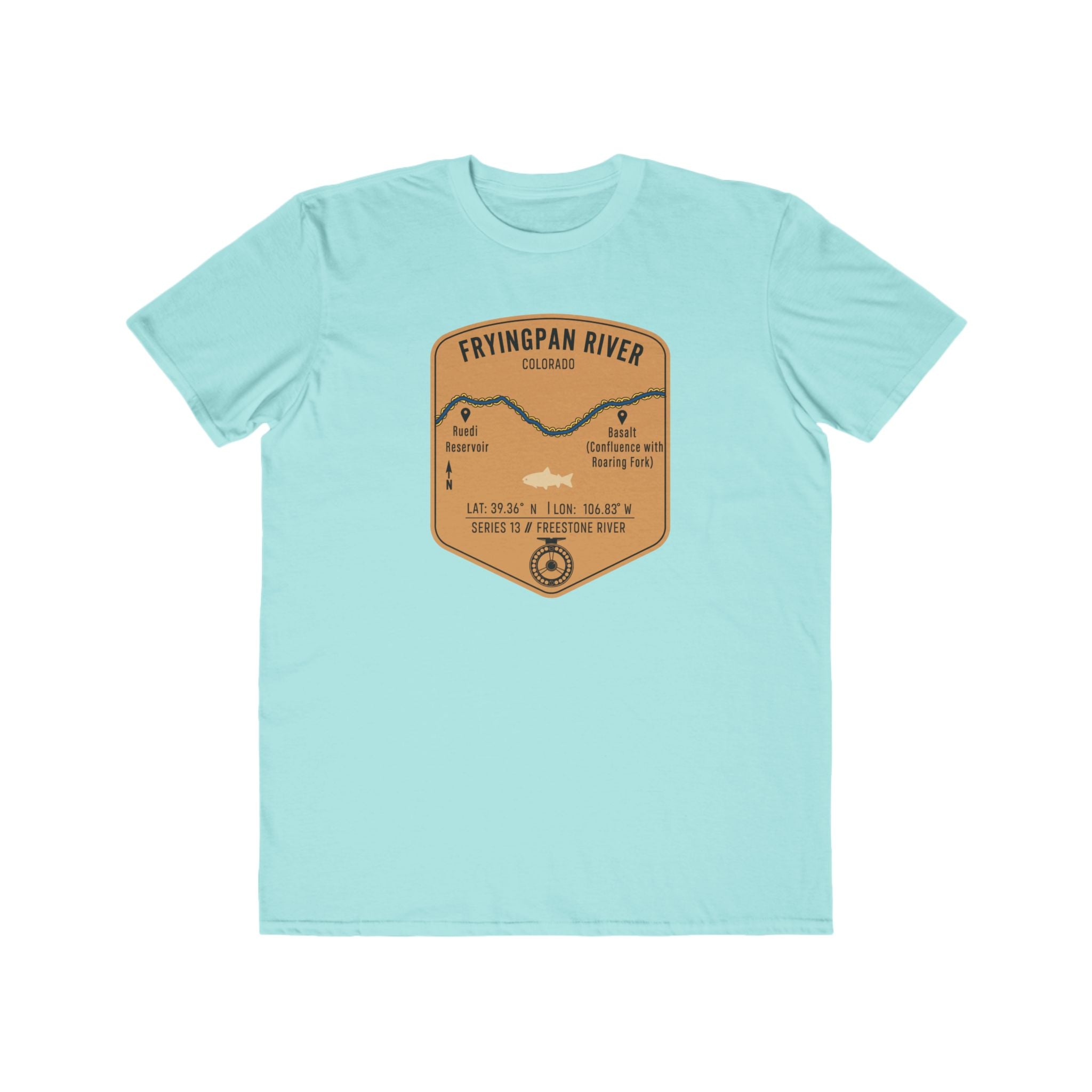 Fryingpan River Fishing Patch Tee | Trout Fly Rod Angler Shirt
