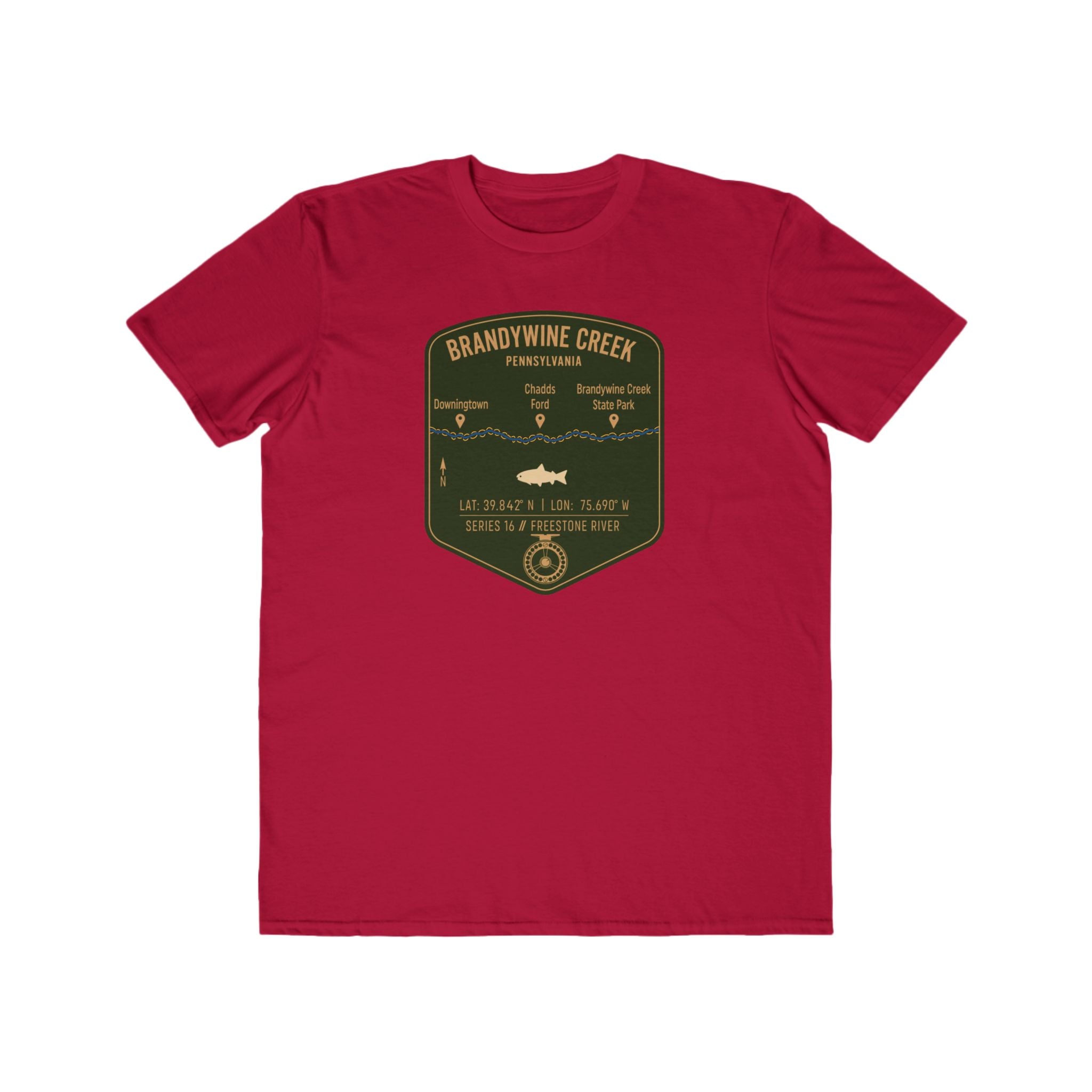 Brandywine Creek Fishing Patch Tee | Trout Fly Rod Angler Shirt