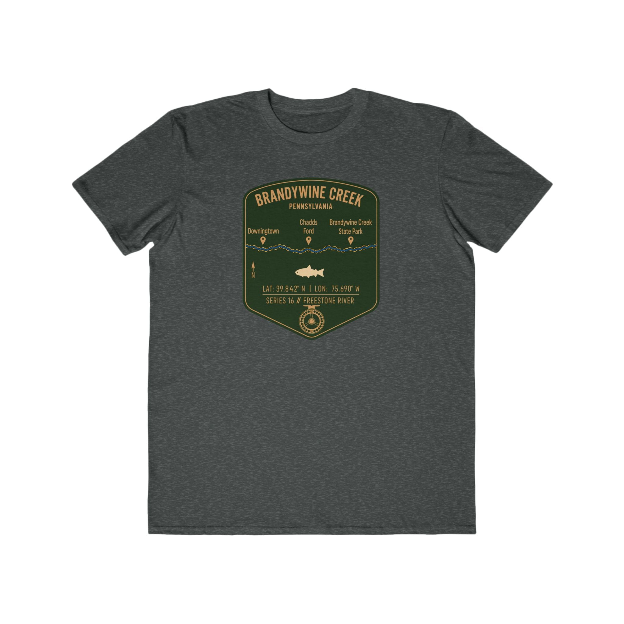 Brandywine Creek Fishing Patch Tee | Trout Fly Rod Angler Shirt
