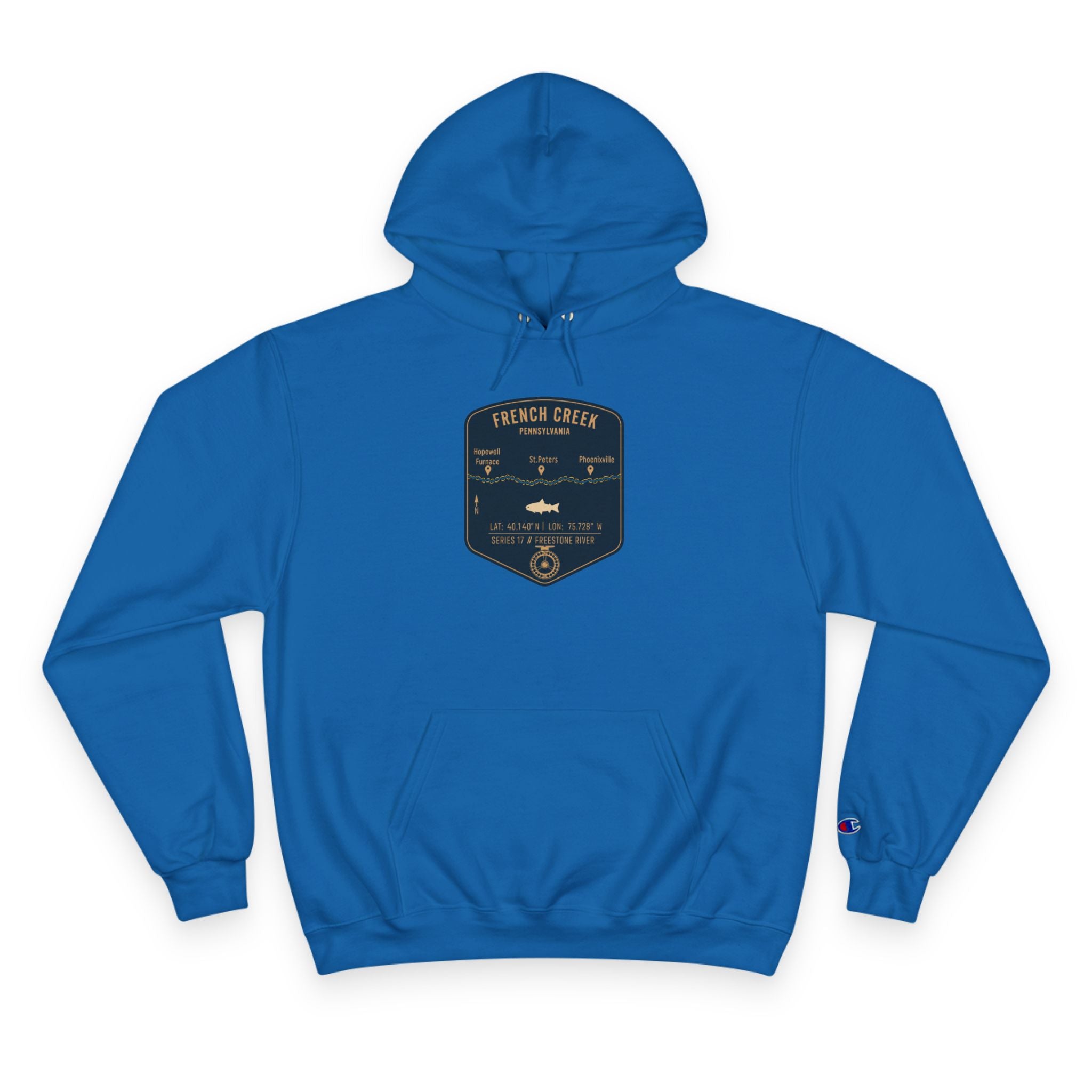 French Creek Patch Graphic Hoodie | Outdoor Adventure