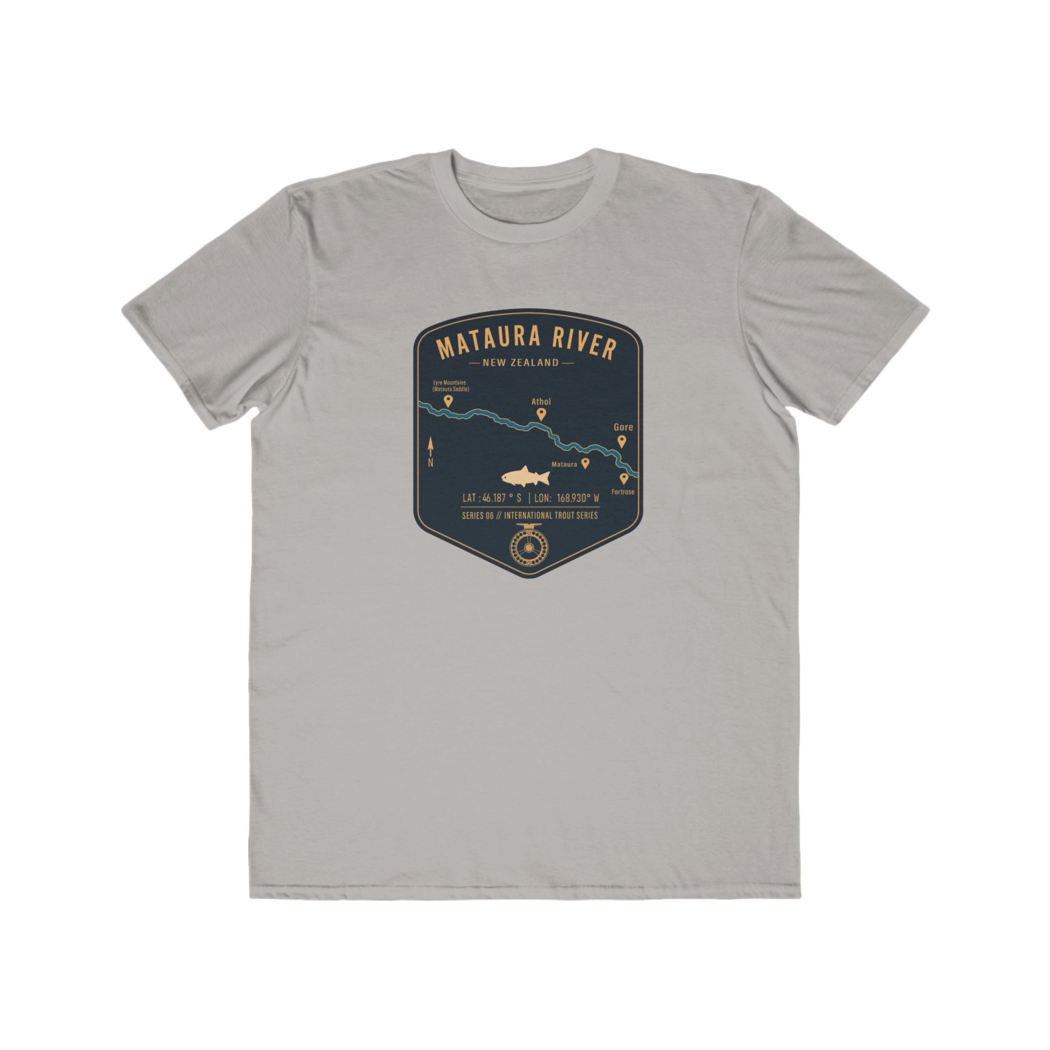 Global Series - Mataura River New Zealand Patch Tee | Trout Fly Rod Angler Shirt