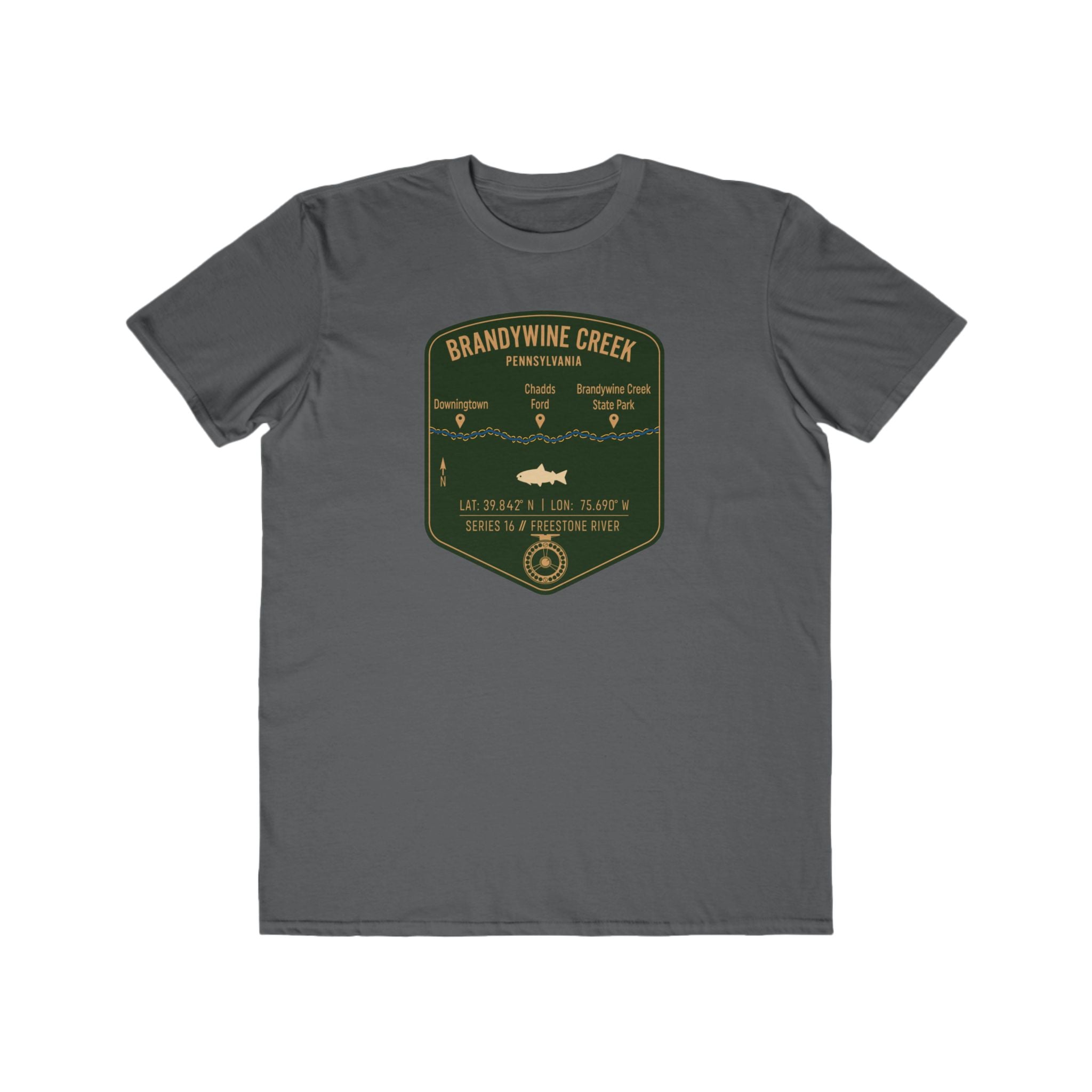 Brandywine Creek Fishing Patch Tee | Trout Fly Rod Angler Shirt