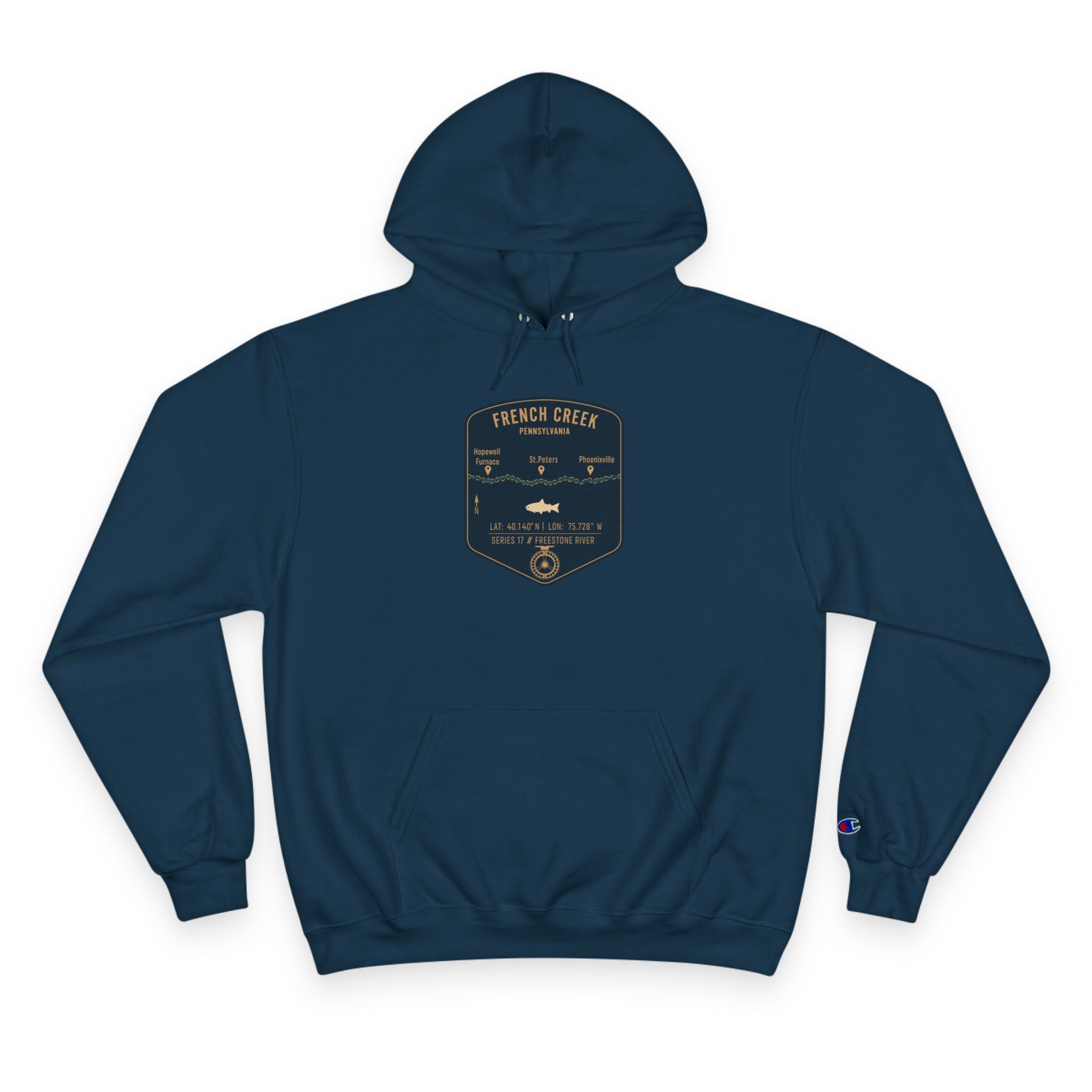 French Creek Patch Graphic Hoodie | Outdoor Adventure