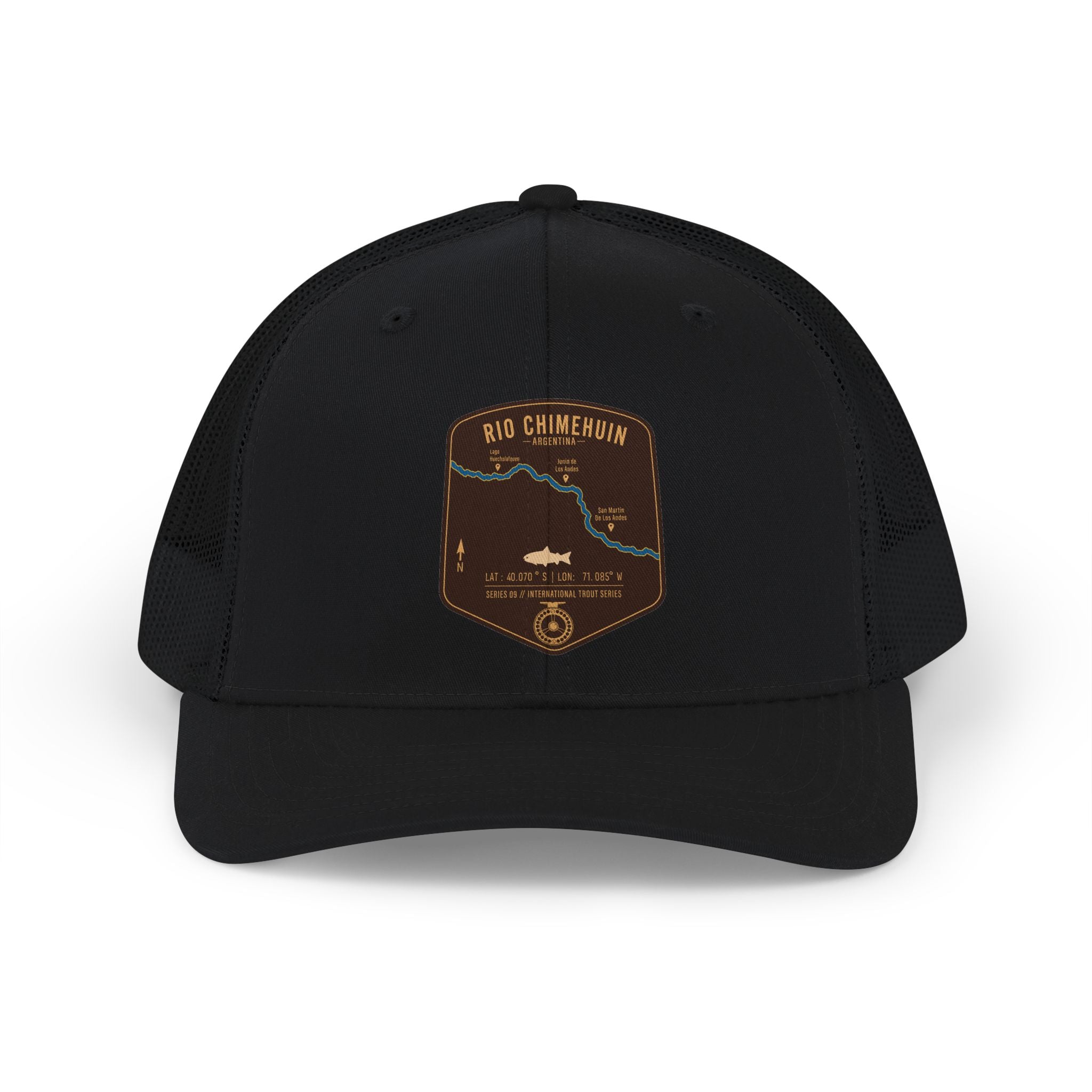 Global Series - Chimehuin River Argentina patch Snapback Cap | trout, fly fishing design