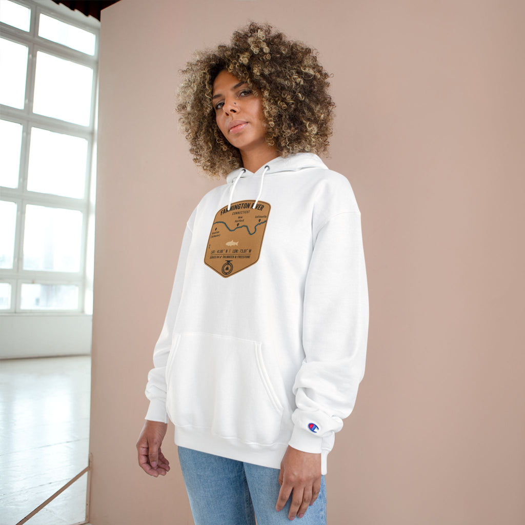 Farmington River Patch Graphic Hoodie | Outdoor Adventure