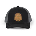 Farmington River fishing patch Snapback Cap | trout, fly fishing design