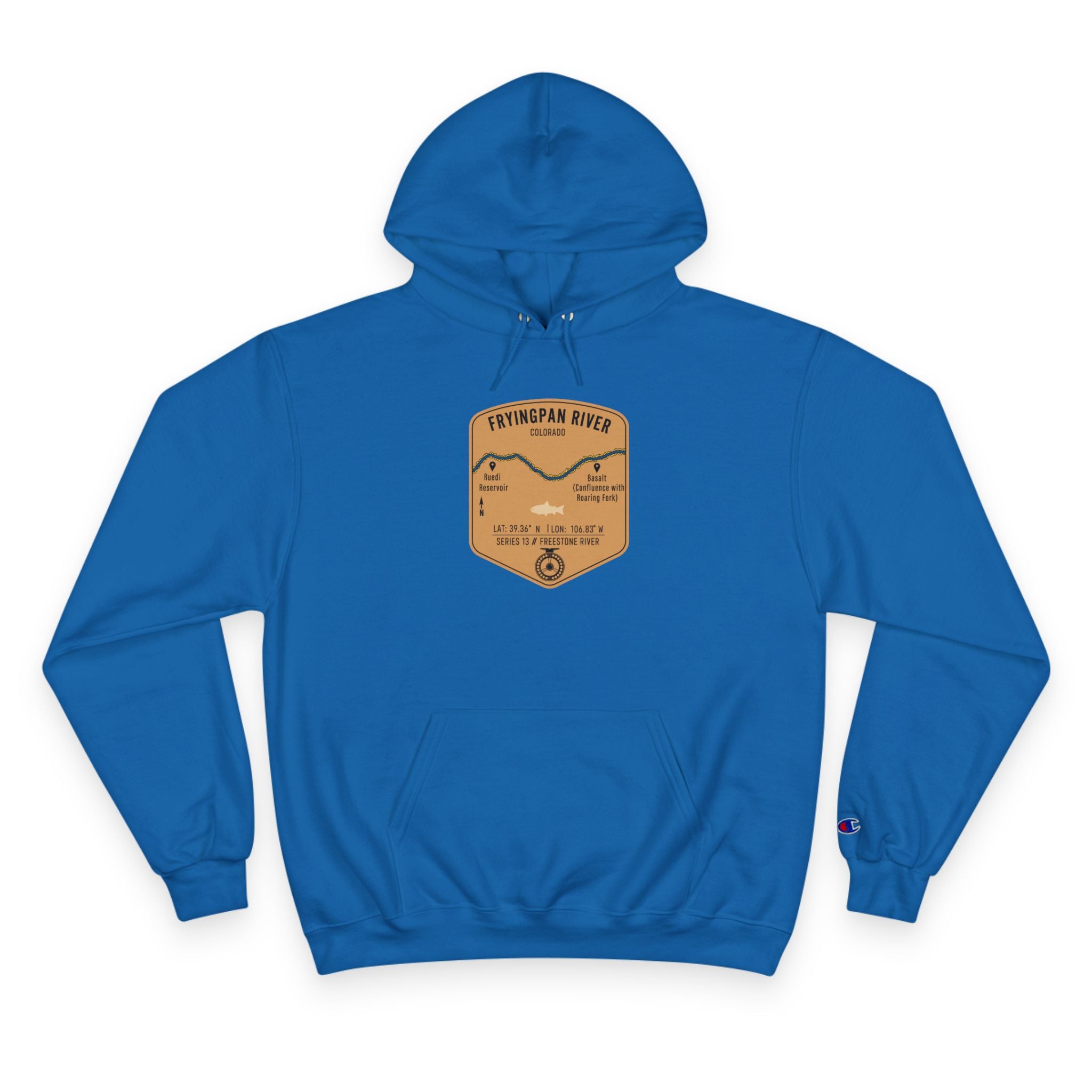 Fryingpan River Patch Graphic Hoodie | Outdoor Adventure