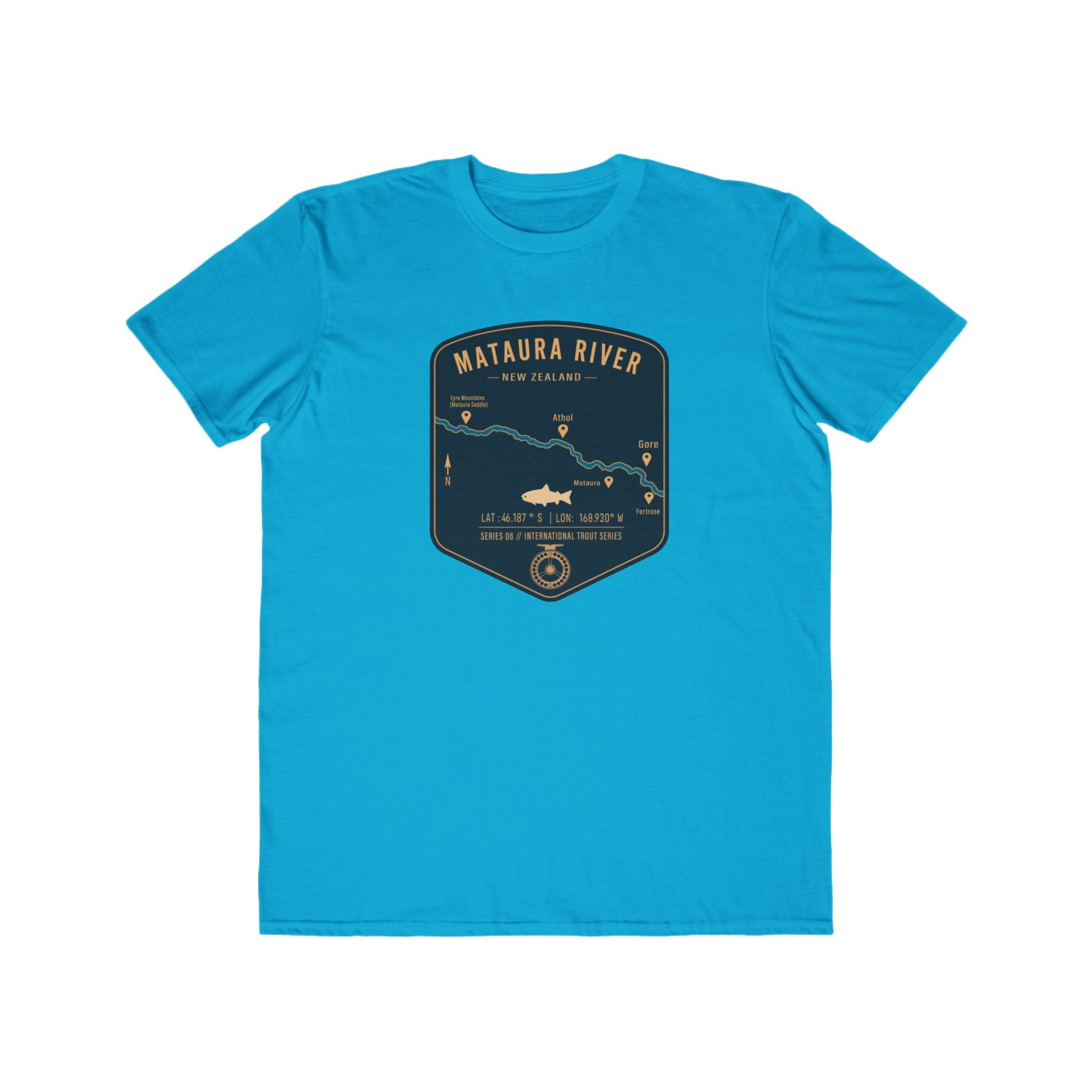 Global Series - Mataura River New Zealand Patch Tee | Trout Fly Rod Angler Shirt