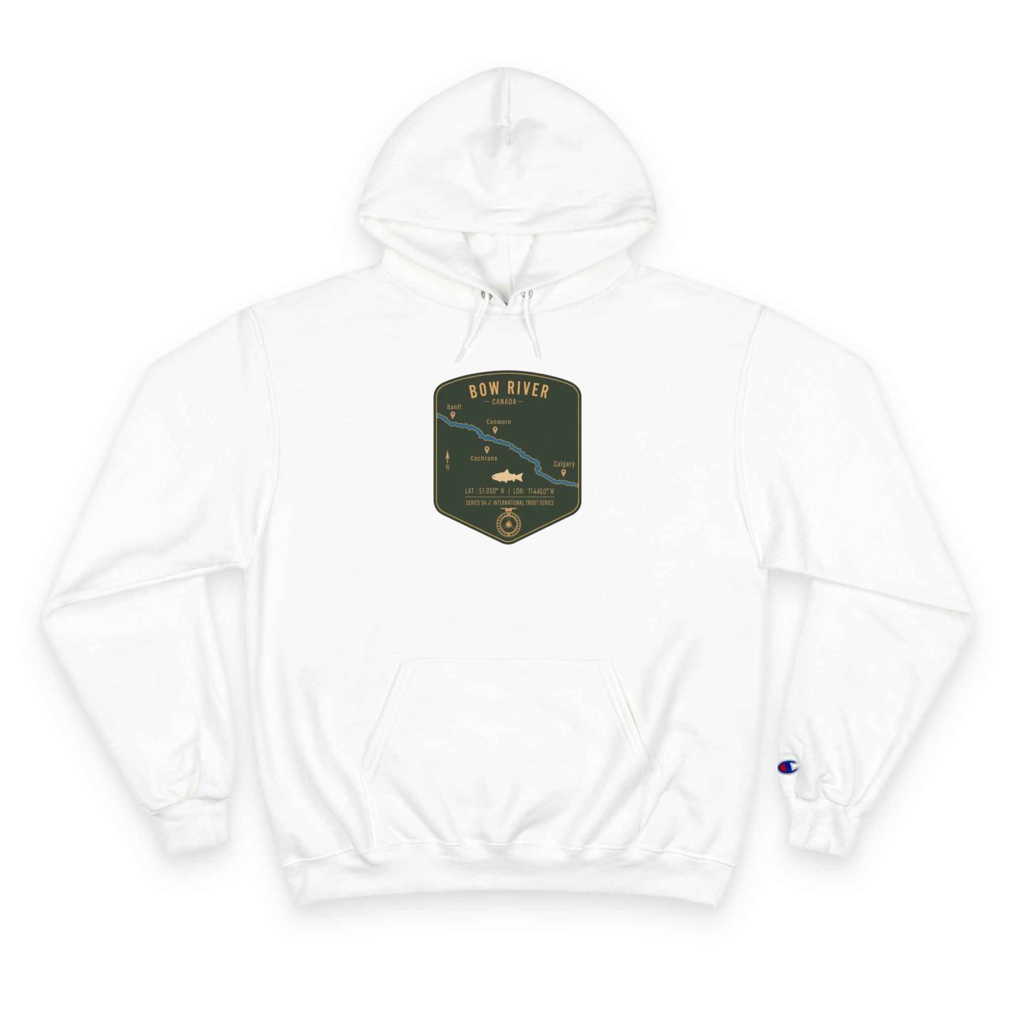 Global Series - Bow River Canada Patch Graphic Hoodie | Outdoor Adventure