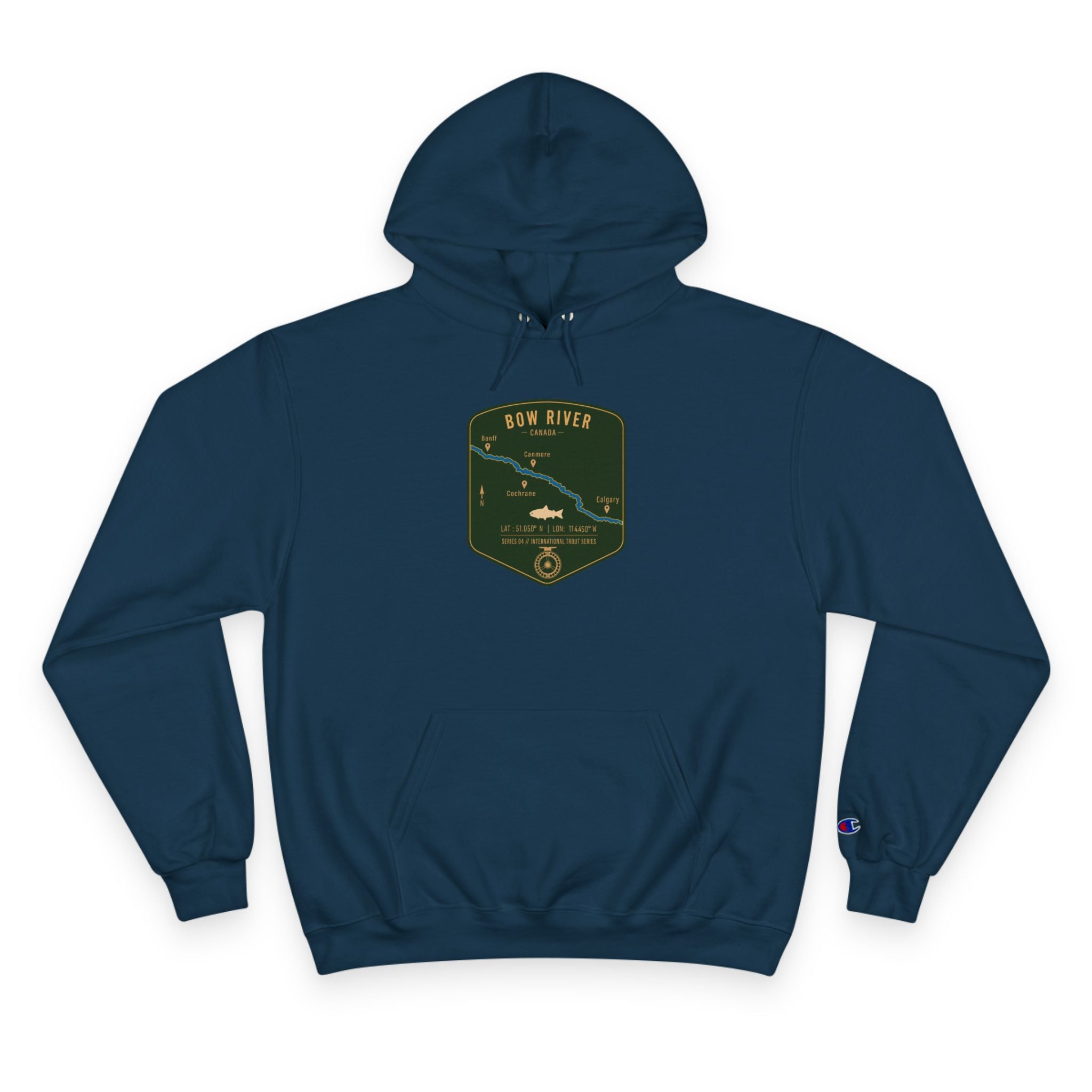 Global Series - Bow River Canada Patch Graphic Hoodie | Outdoor Adventure